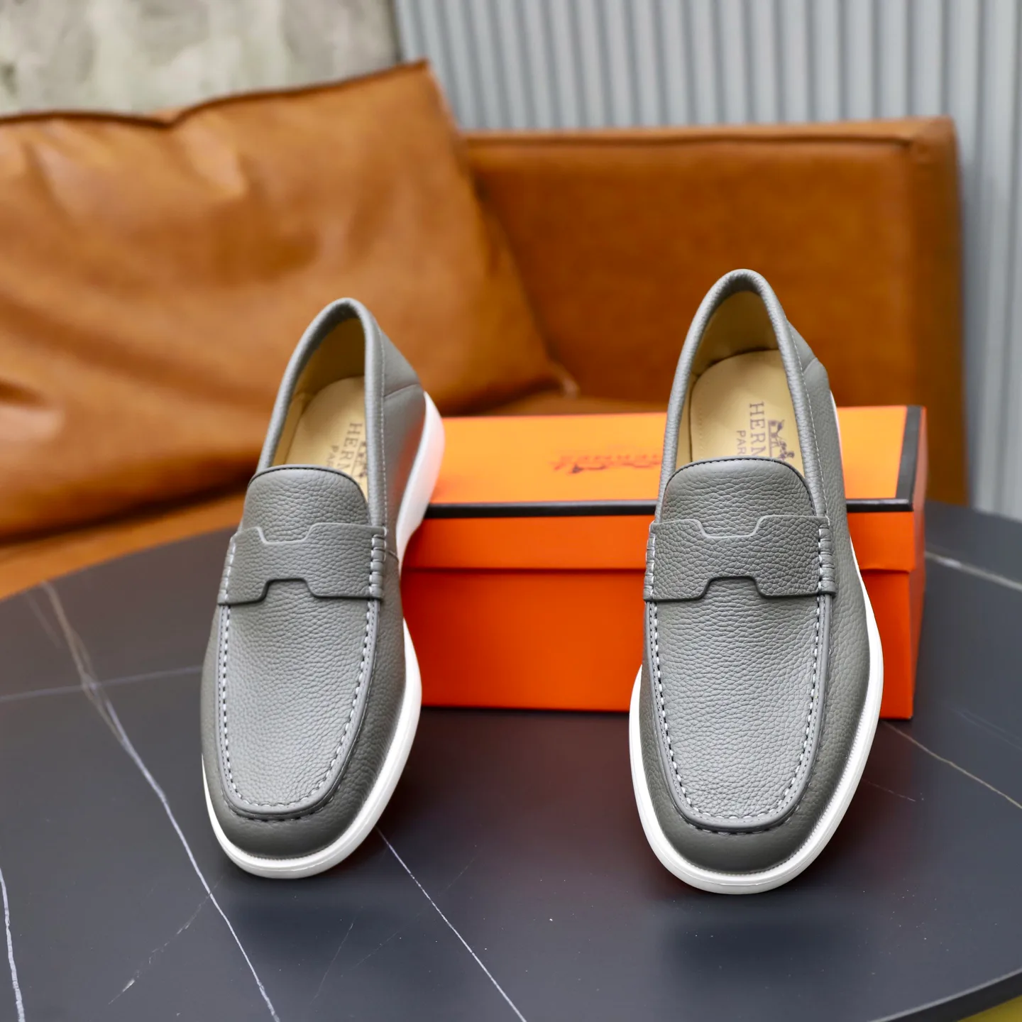Men's Loafers And Dress Shoes HERMES 18103081