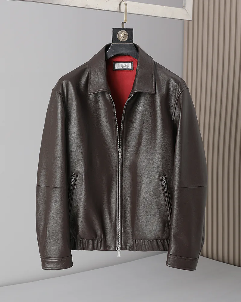 Кожаные Куртки И Дублёнки Мужские Brunello Cucinelli 18566723