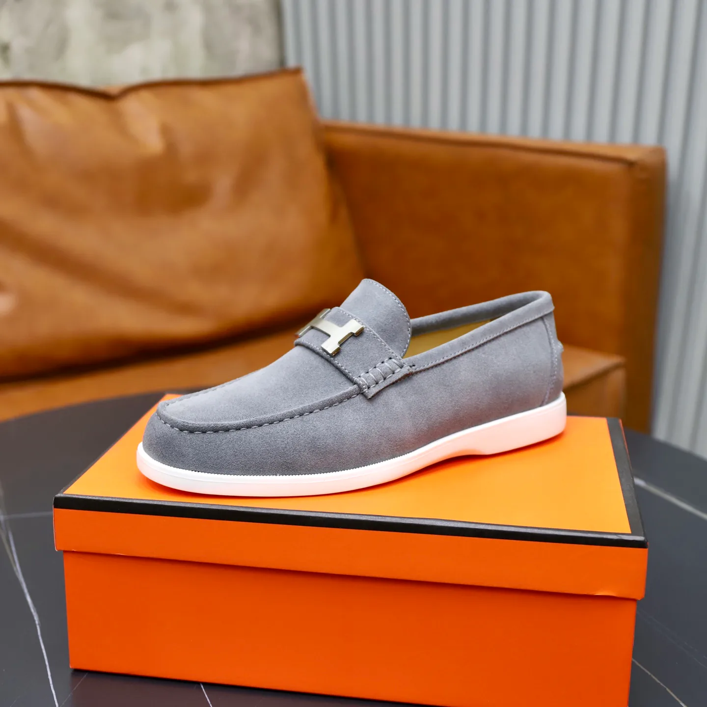 Men's Loafers And Dress Shoes HERMES 18103090