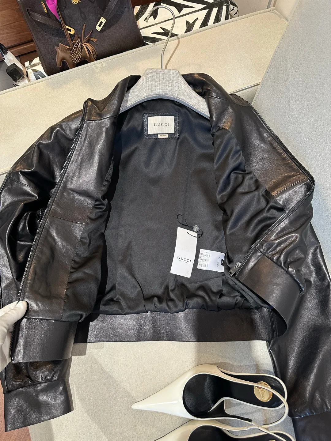 Women's Leather Jackets And Sheepskin Coats GUCCI 17088787
