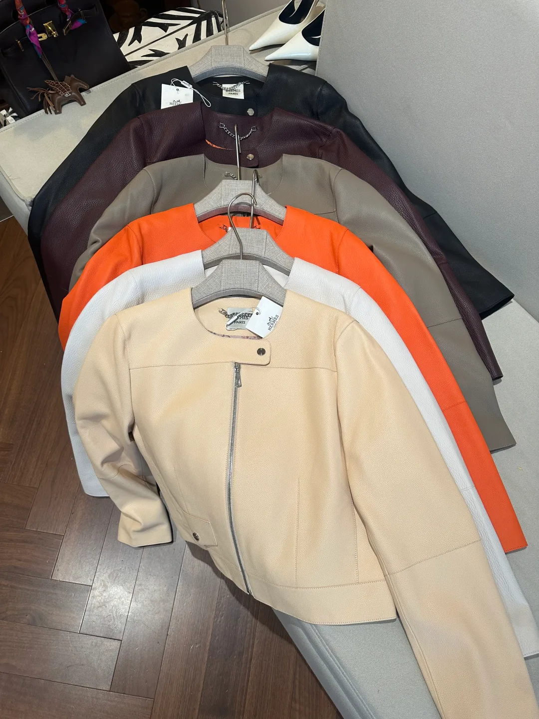 Women's Leather Jackets And Sheepskin Coats HERMES 17959689