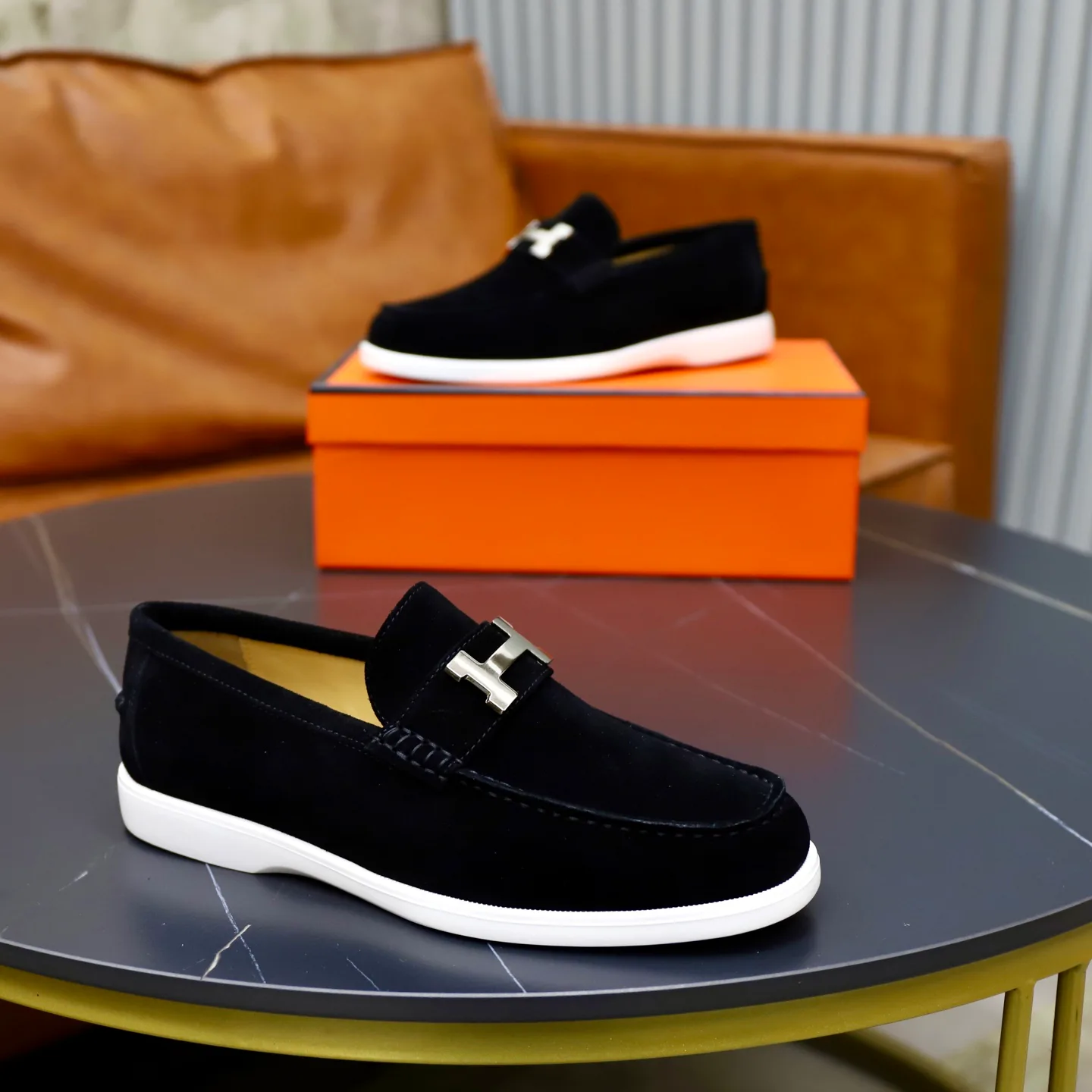 Men's Loafers And Dress Shoes HERMES 17911022