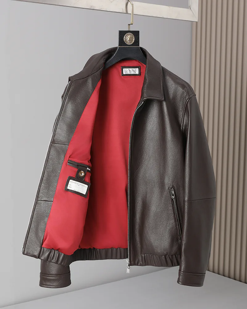 Кожаные Куртки И Дублёнки Мужские Brunello Cucinelli 18566723