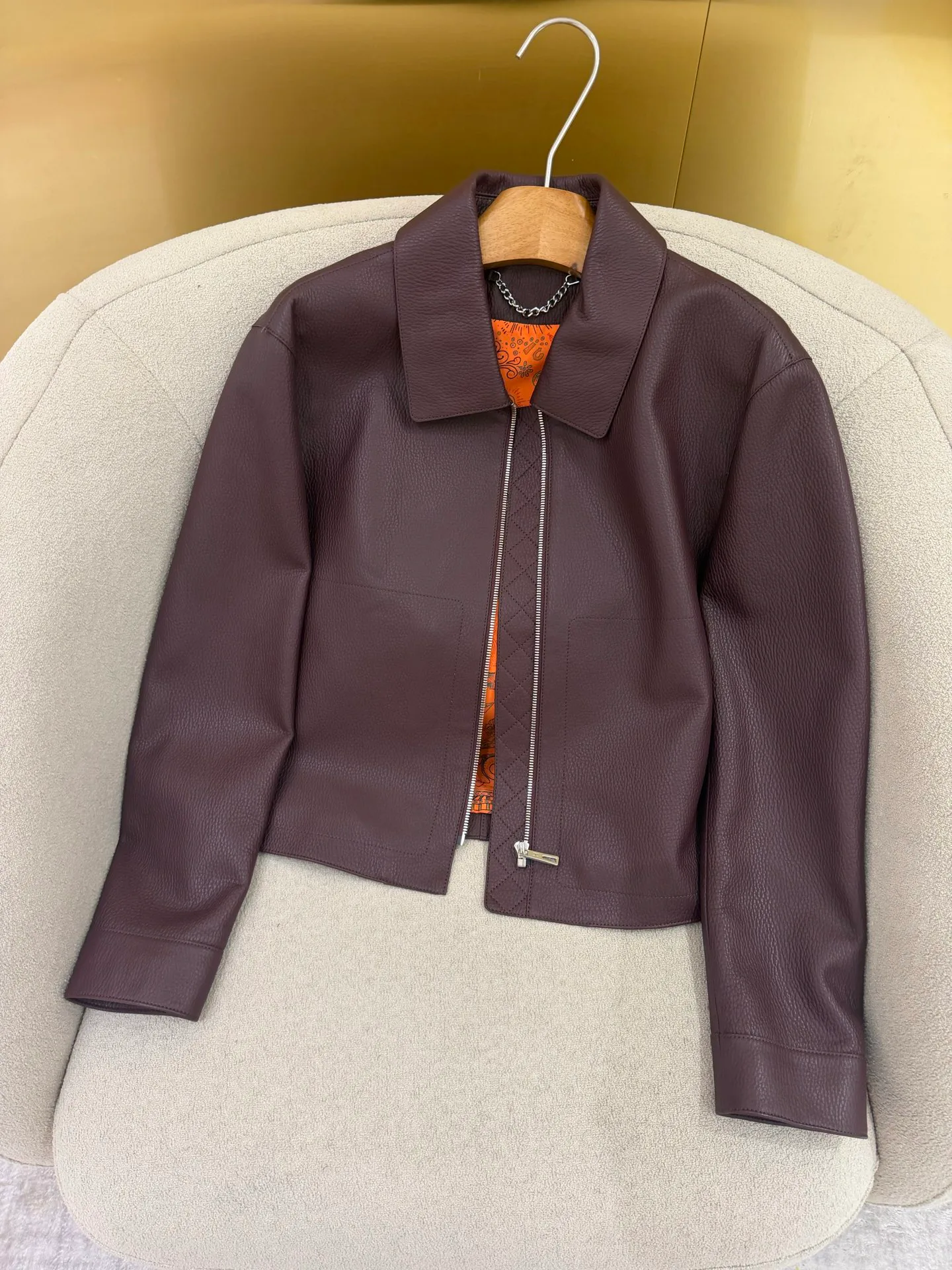 Women's Leather Jackets And Sheepskin Coats HERMES 17802393
