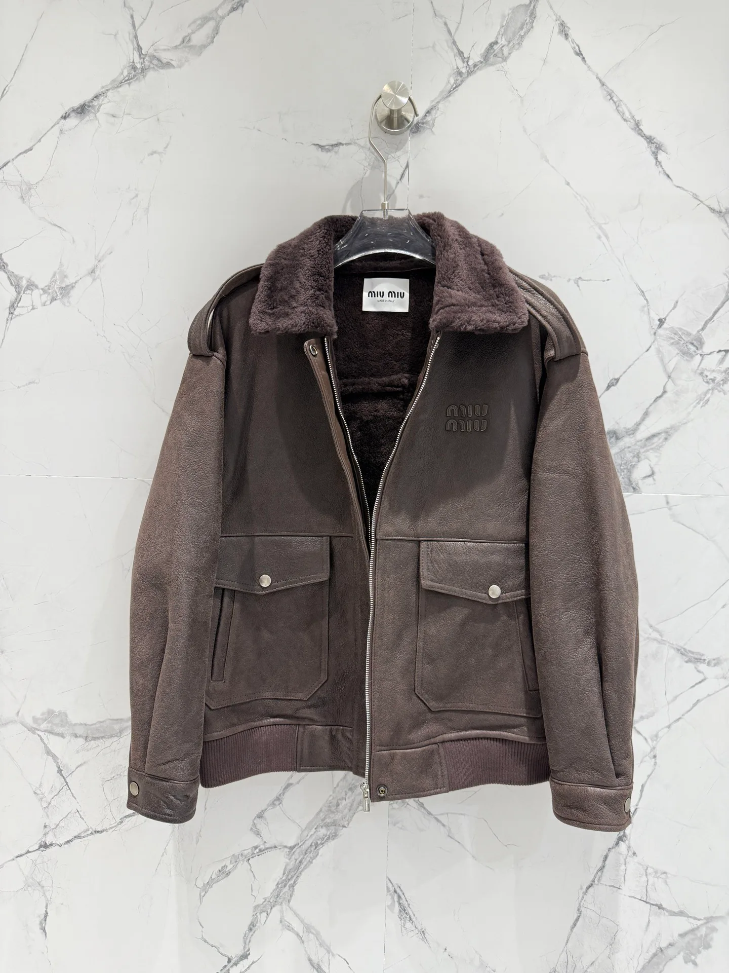 Women's Leather Jackets And Sheepskin Coats MIU MIU 18496043