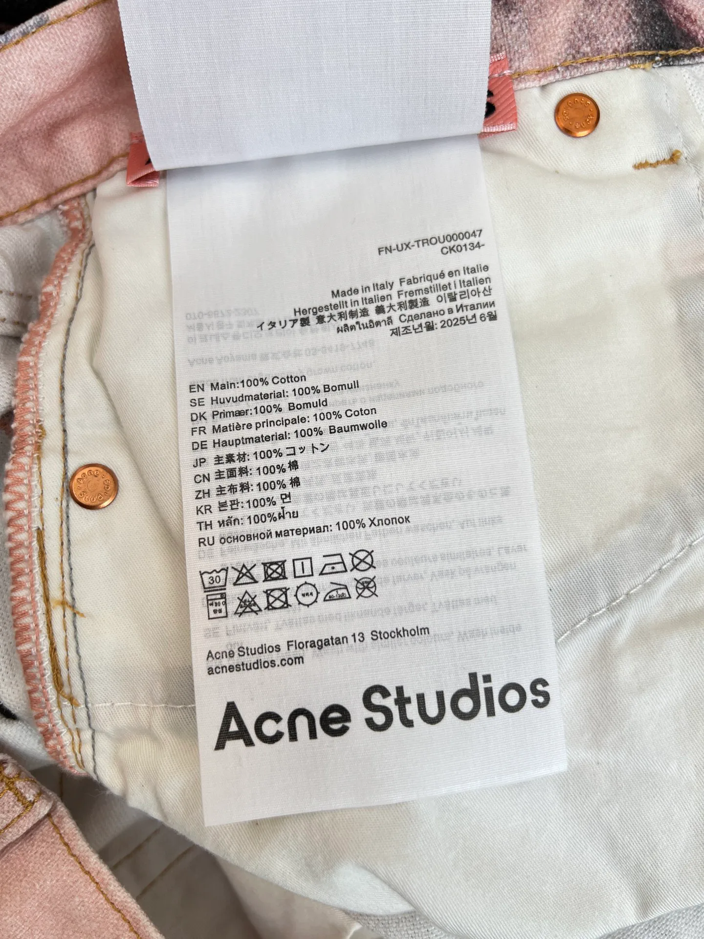 Men's Jeans ACNE STUDIOS 17917020