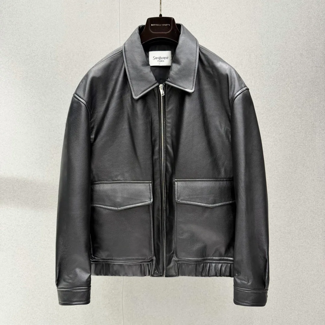 Кожаные Куртки И Дублёнки Мужские Saint Laurent 18578942