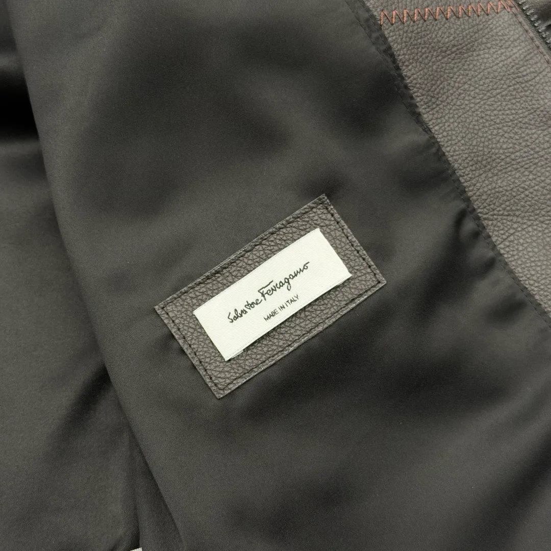 Кожаные Куртки И Дублёнки Мужские Salvatore Ferragamo 18578896