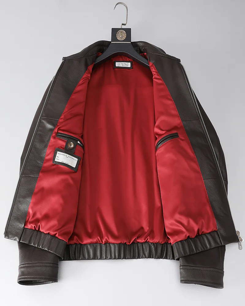 Кожаные Куртки И Дублёнки Мужские Brunello Cucinelli 18566723