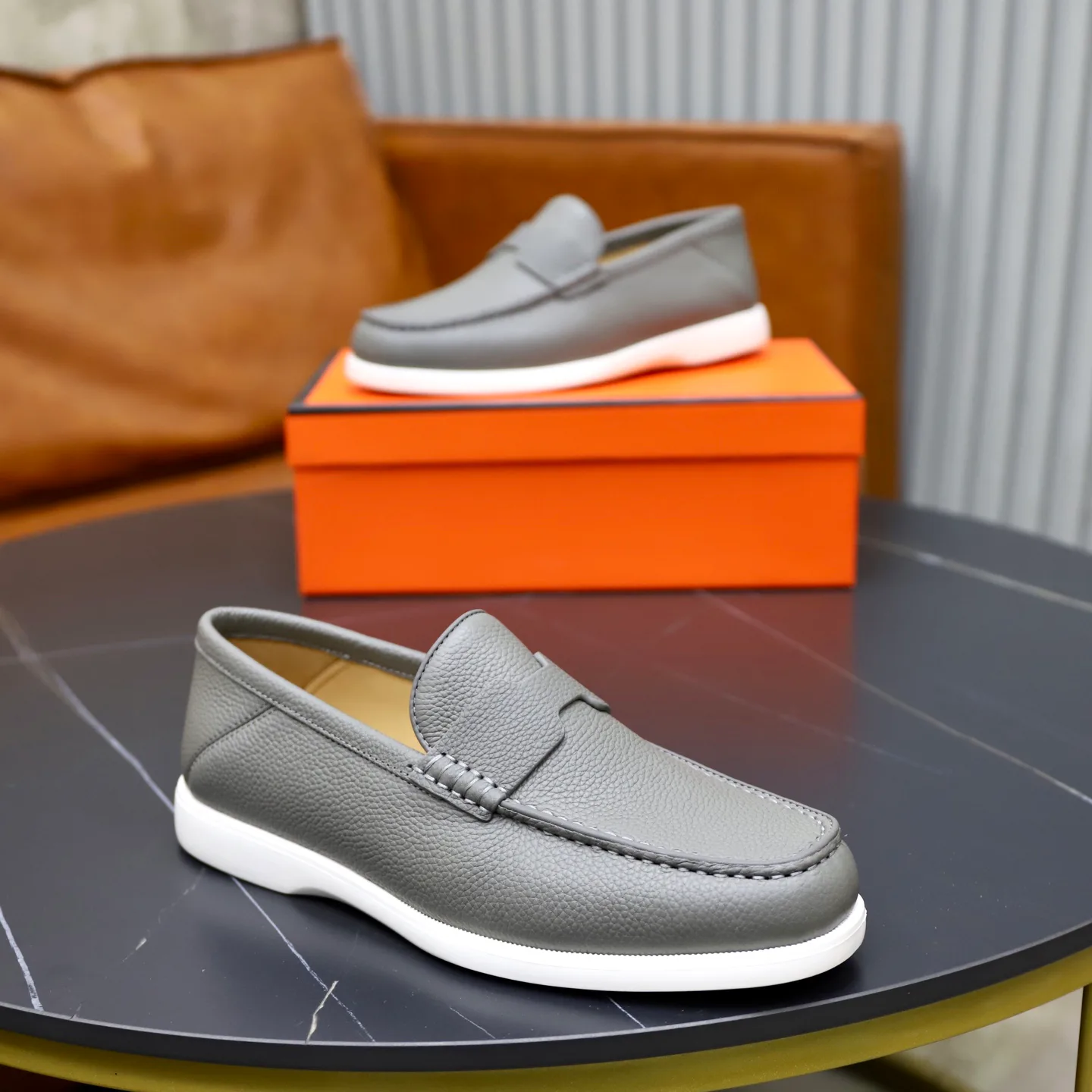 Men's Loafers And Dress Shoes HERMES 18103081