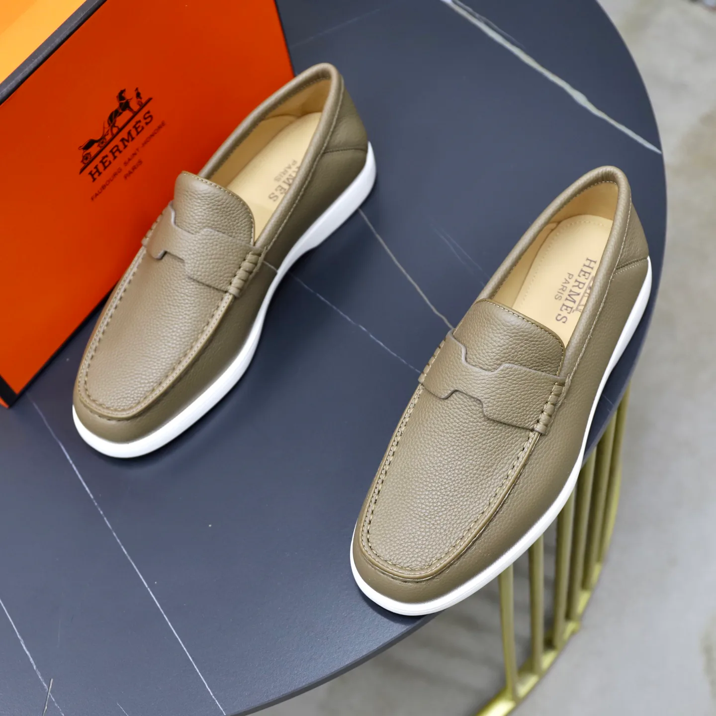 Men's Loafers And Dress Shoes HERMES 18103079