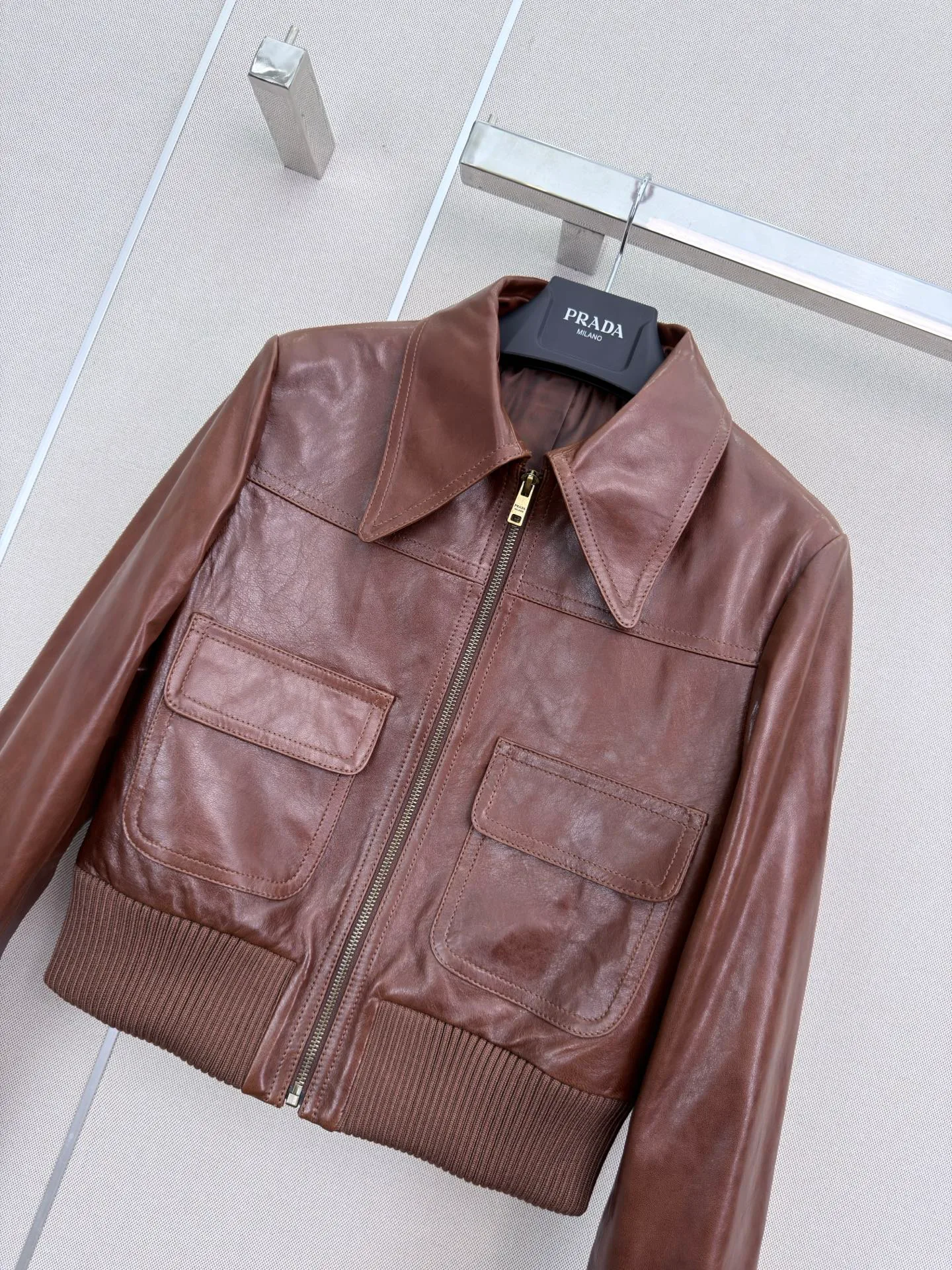 Women's Leather Jackets And Sheepskin Coats PRADA 18535546