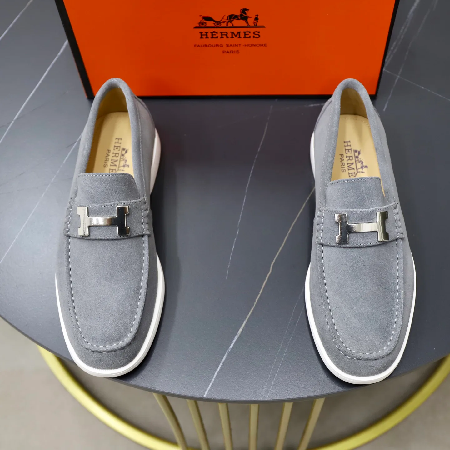 Men's Loafers And Dress Shoes HERMES 18103090