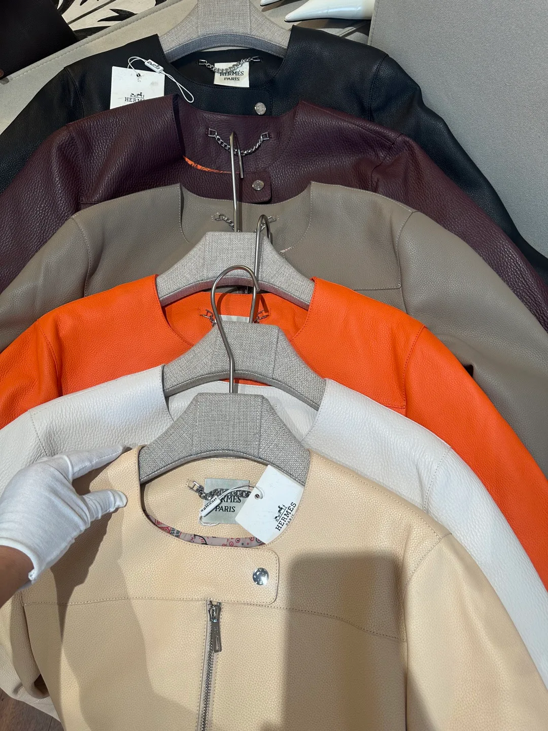 Women's Leather Jackets And Sheepskin Coats HERMES 17959689