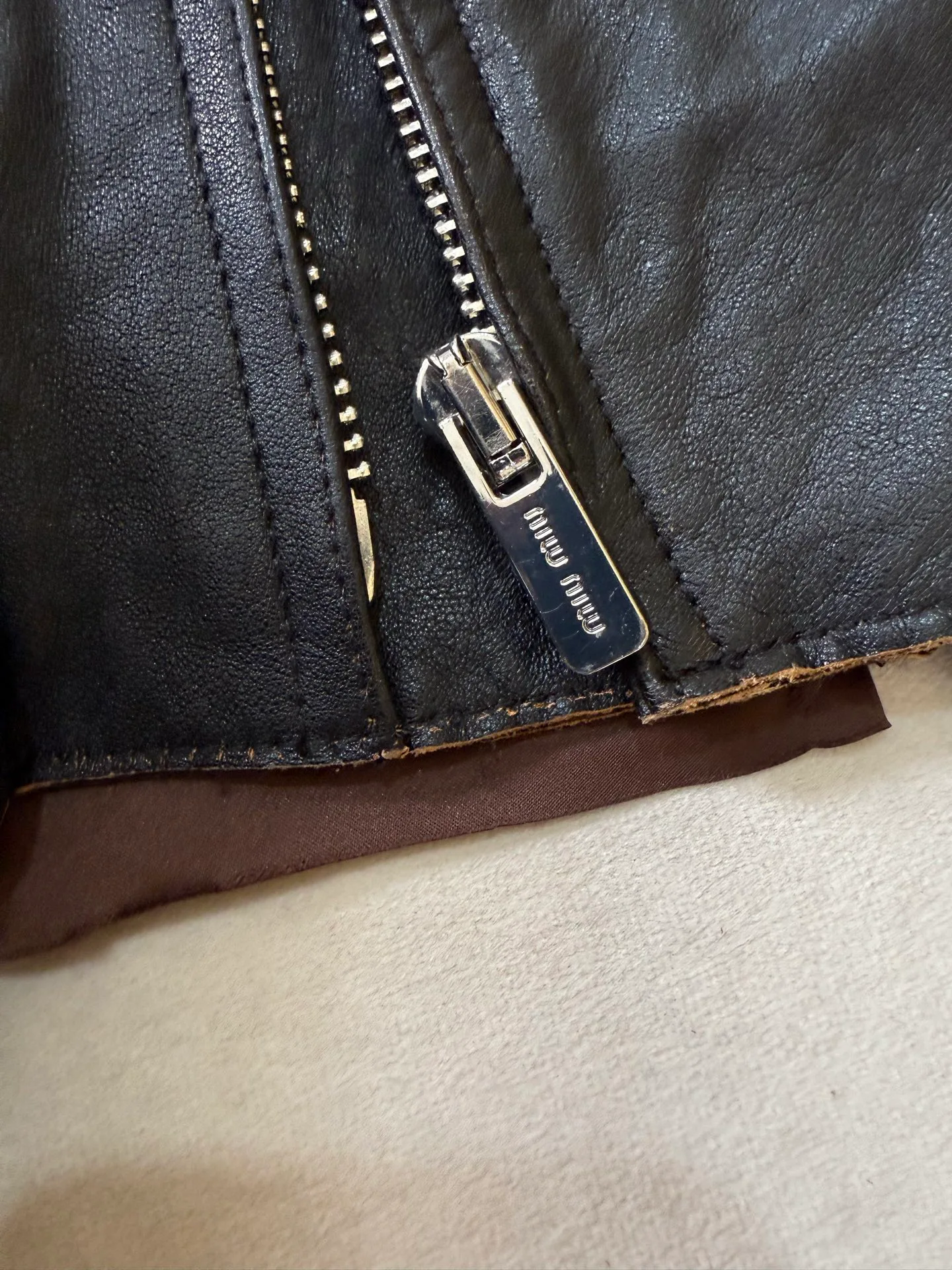 Women's Leather Jackets And Sheepskin Coats MIU MIU 18151046