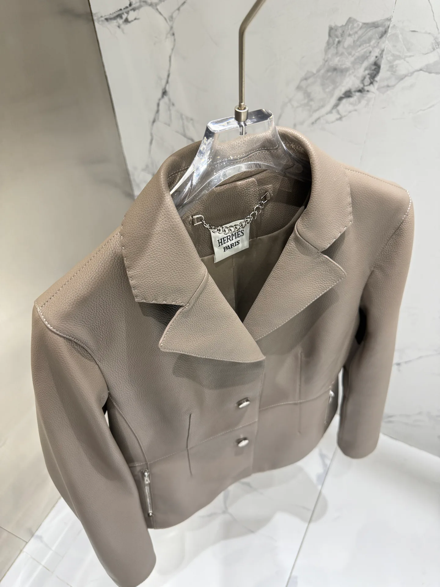 Women's Leather Jackets And Sheepskin Coats HERMES 17823587