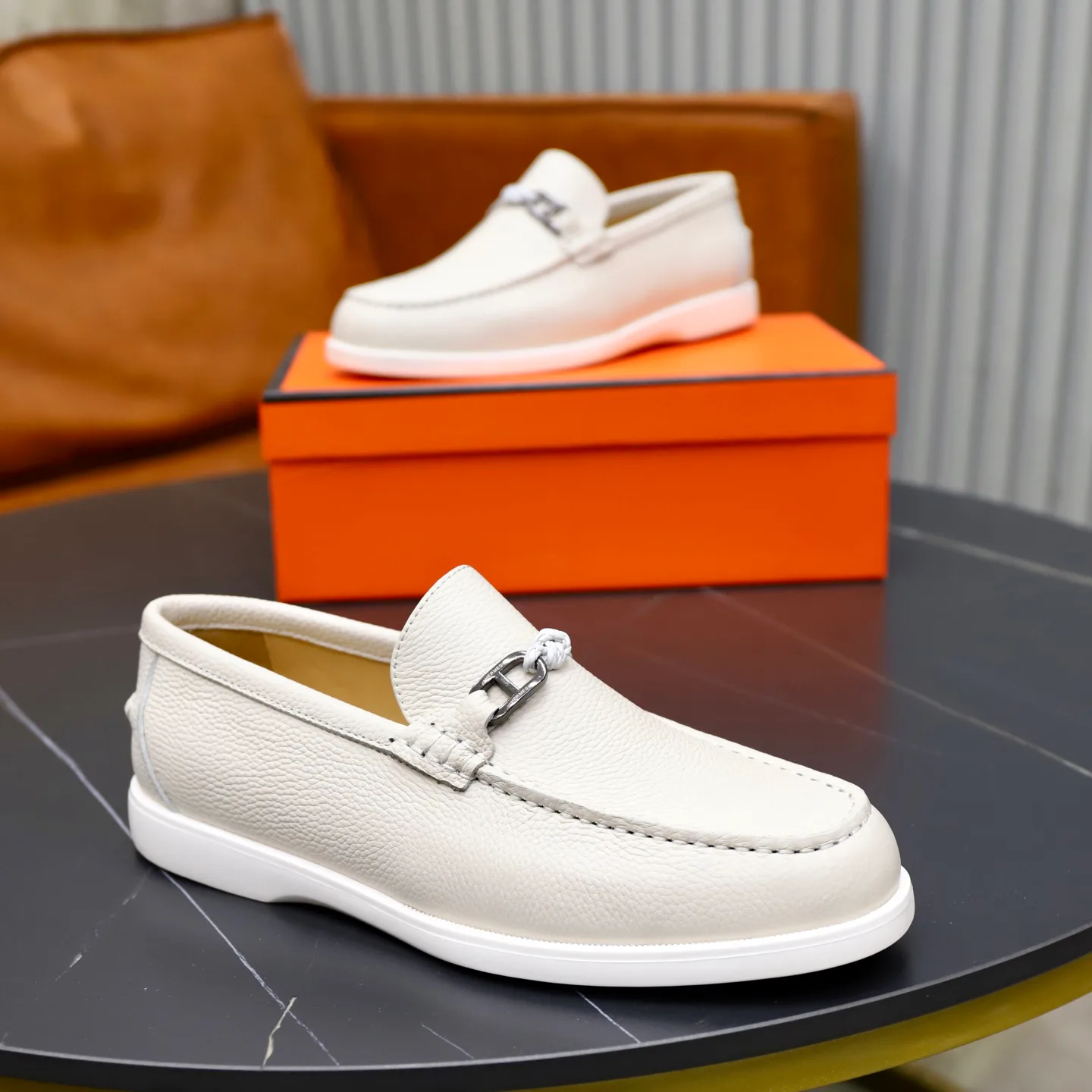 Men's Loafers And Dress Shoes HERMES 18103083