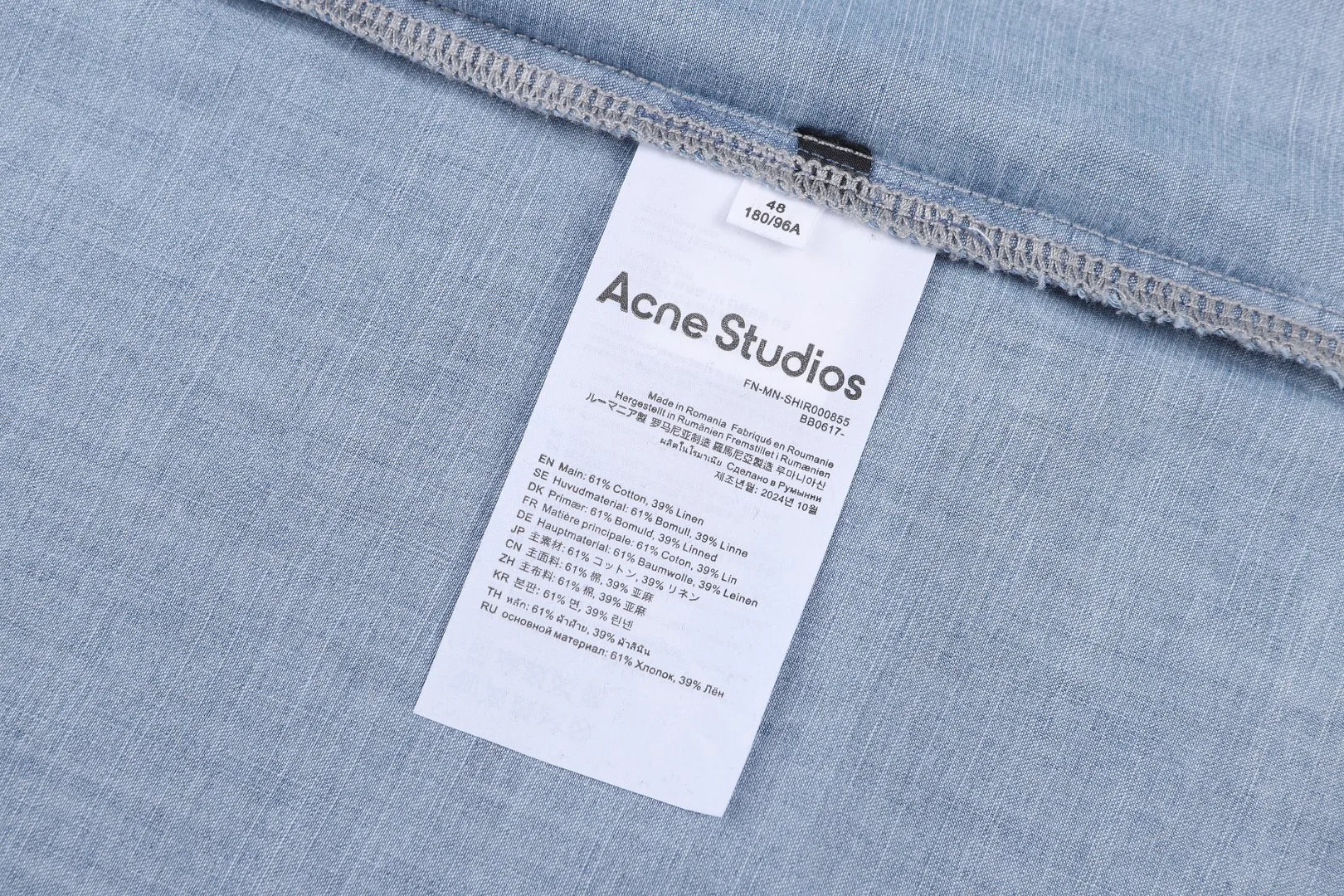 Men's Shirts ACNE STUDIOS 17113216