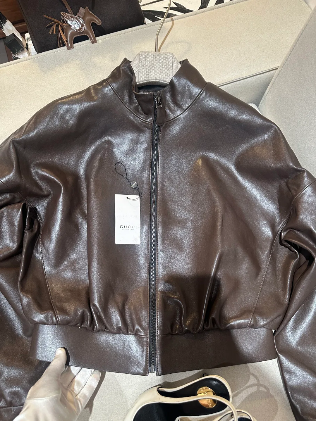 Women's Leather Jackets And Sheepskin Coats GUCCI 17214496
