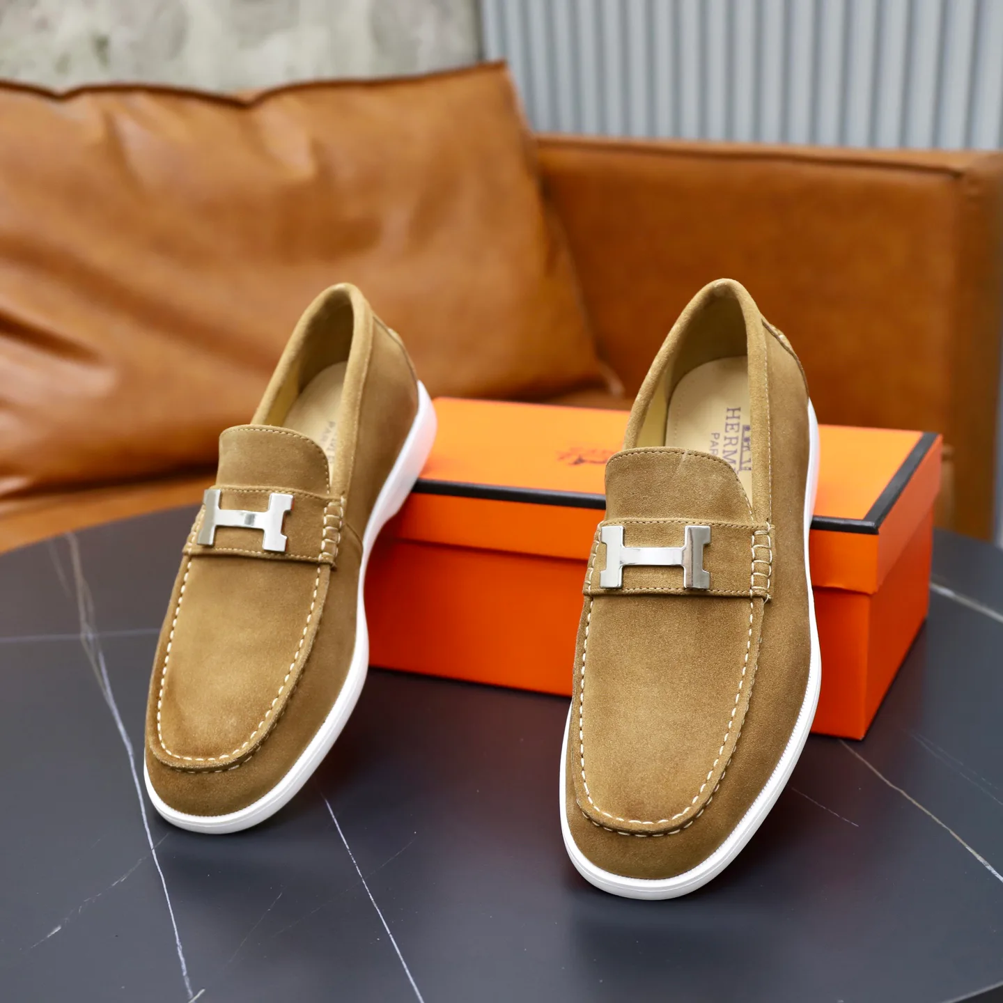 Men's Loafers And Dress Shoes HERMES 17911021