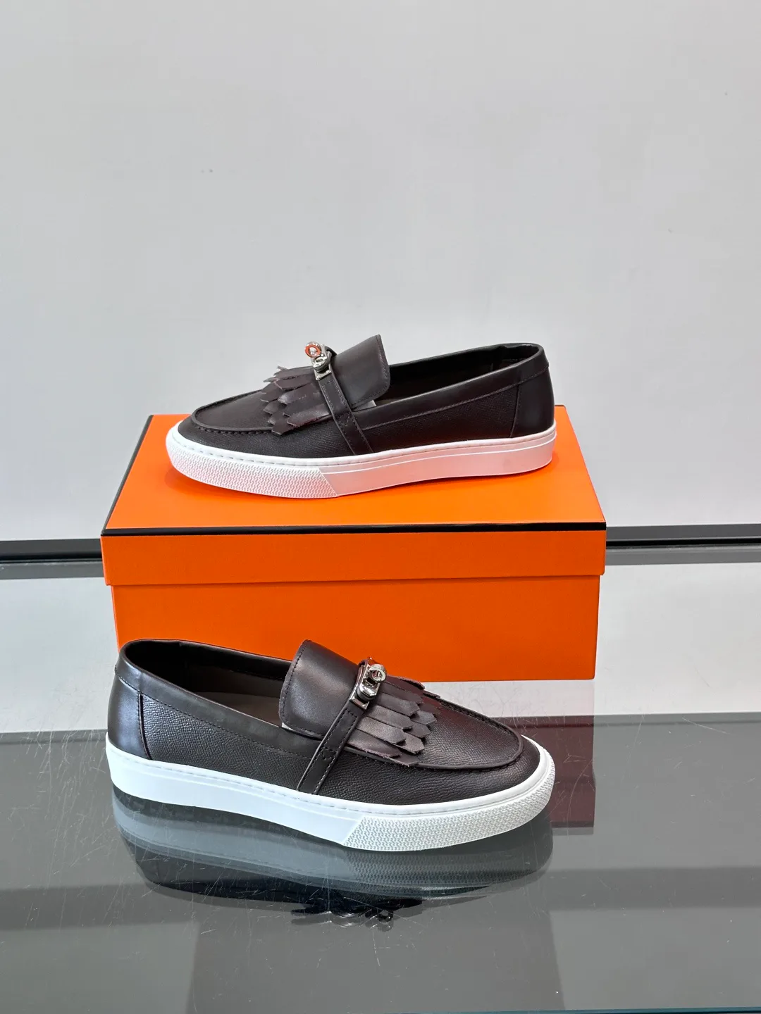 Men's Loafers And Dress Shoes HERMES 18350545
