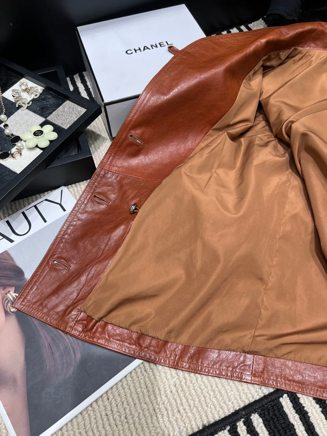Women's Leather Jackets And Sheepskin Coats CHANEL 18138526