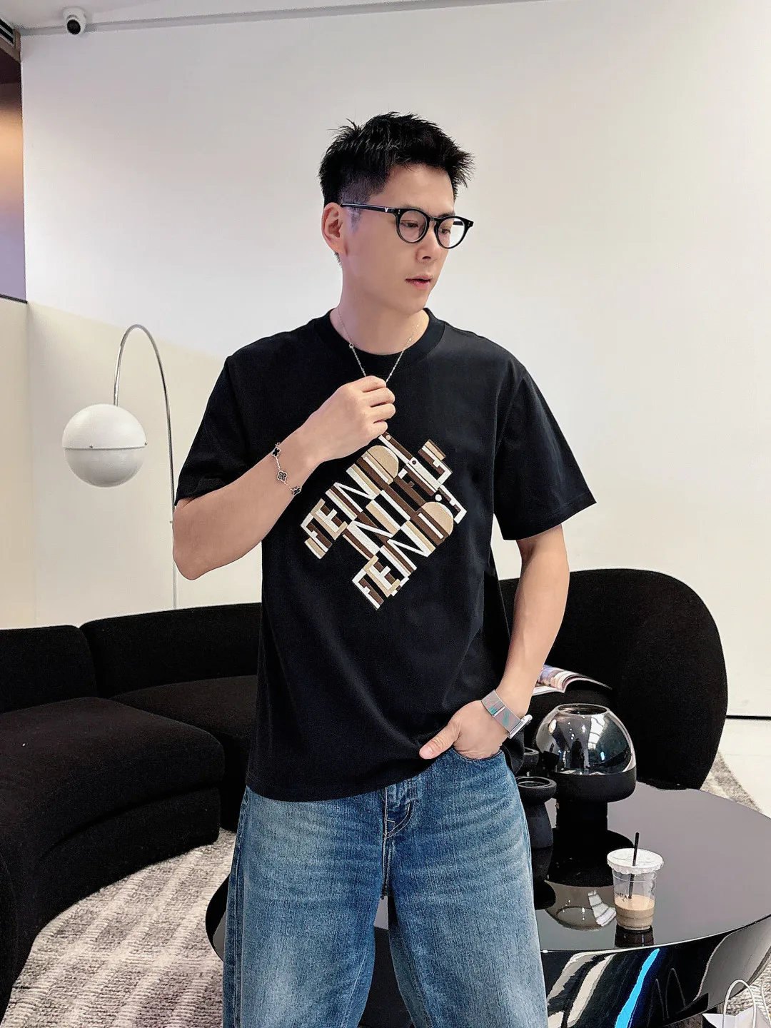 Men's T-Shirts FENDI 17348999