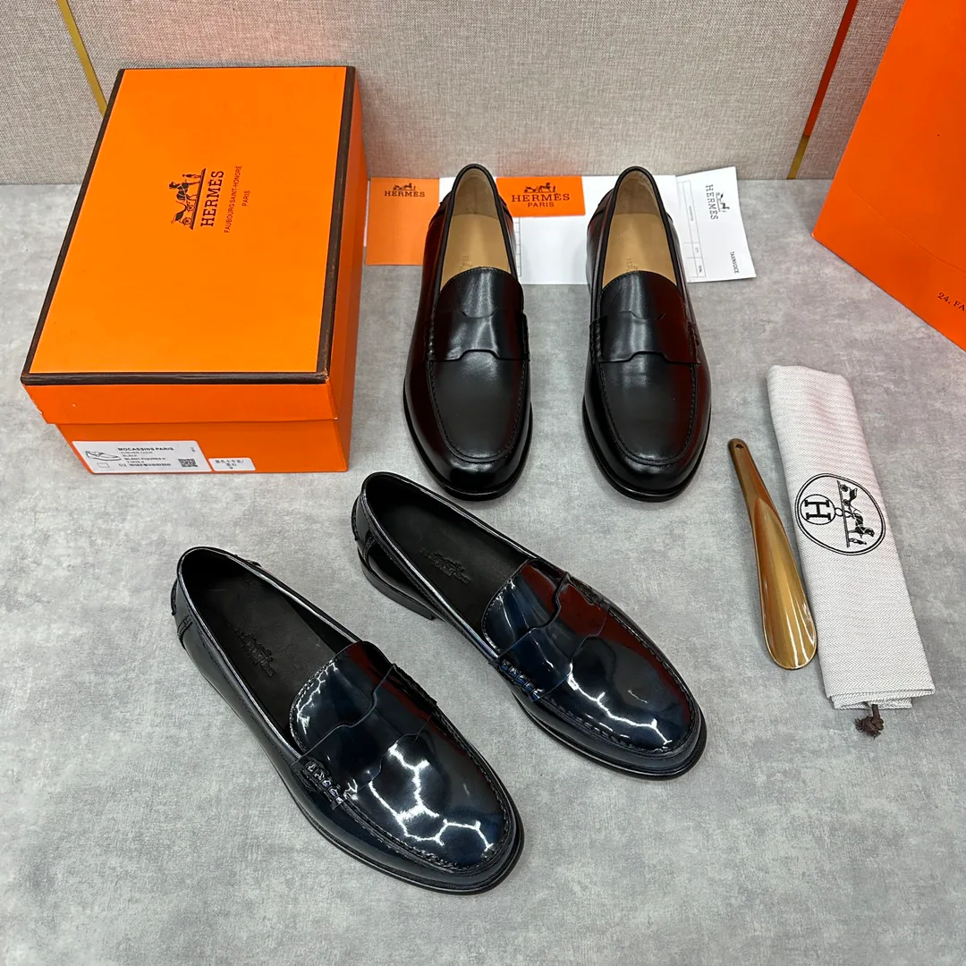 Men's Loafers And Dress Shoes HERMES 18397508