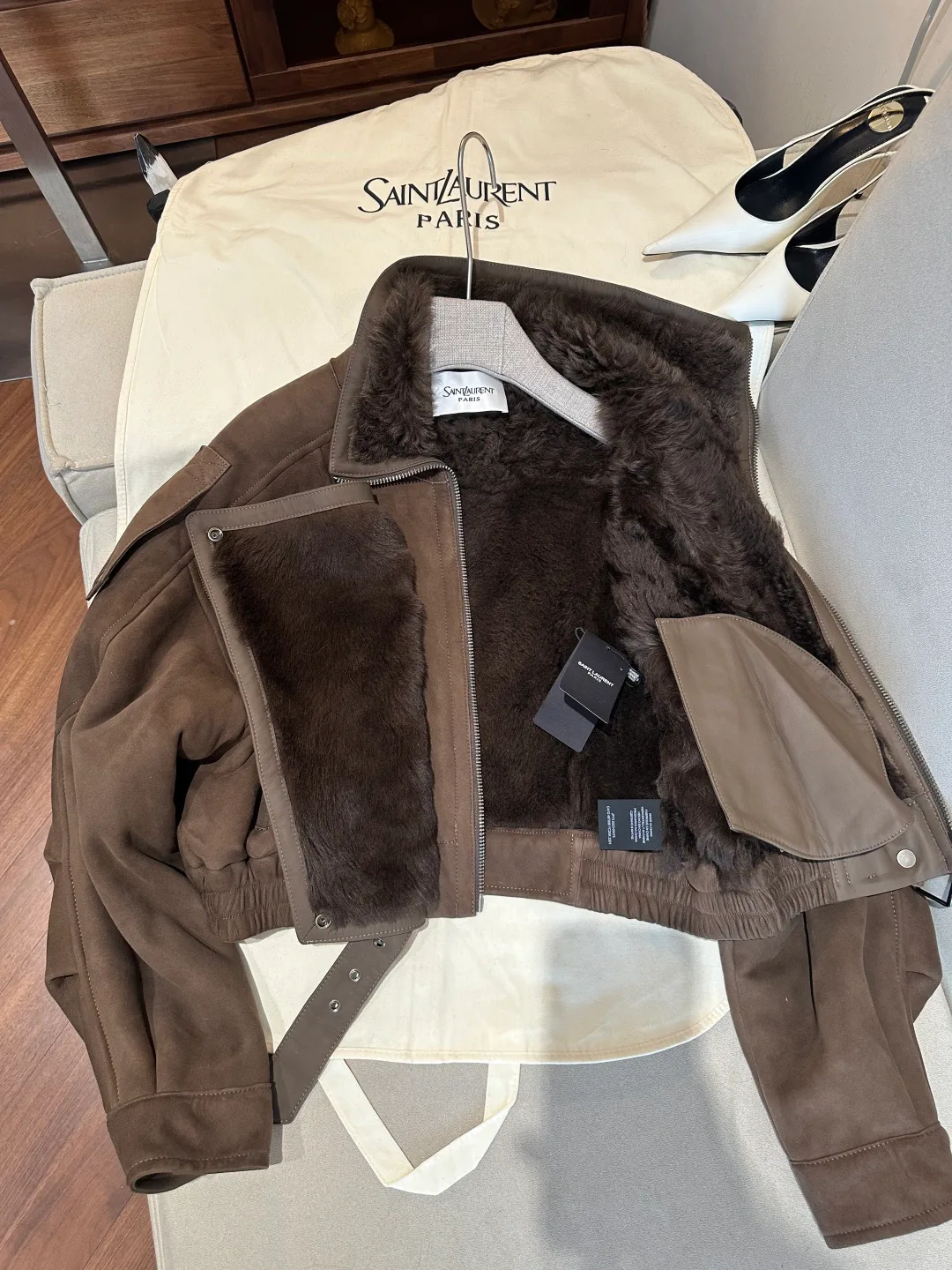 Women's Leather Jackets And Sheepskin Coats SAINT LAURENT 18040652