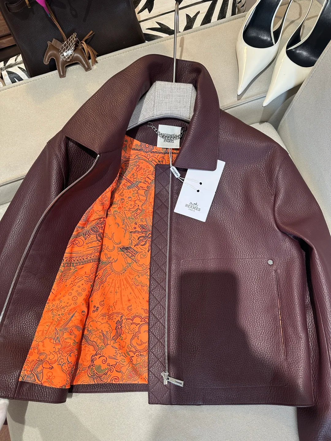 Women's Leather Jackets And Sheepskin Coats HERMES 18312605