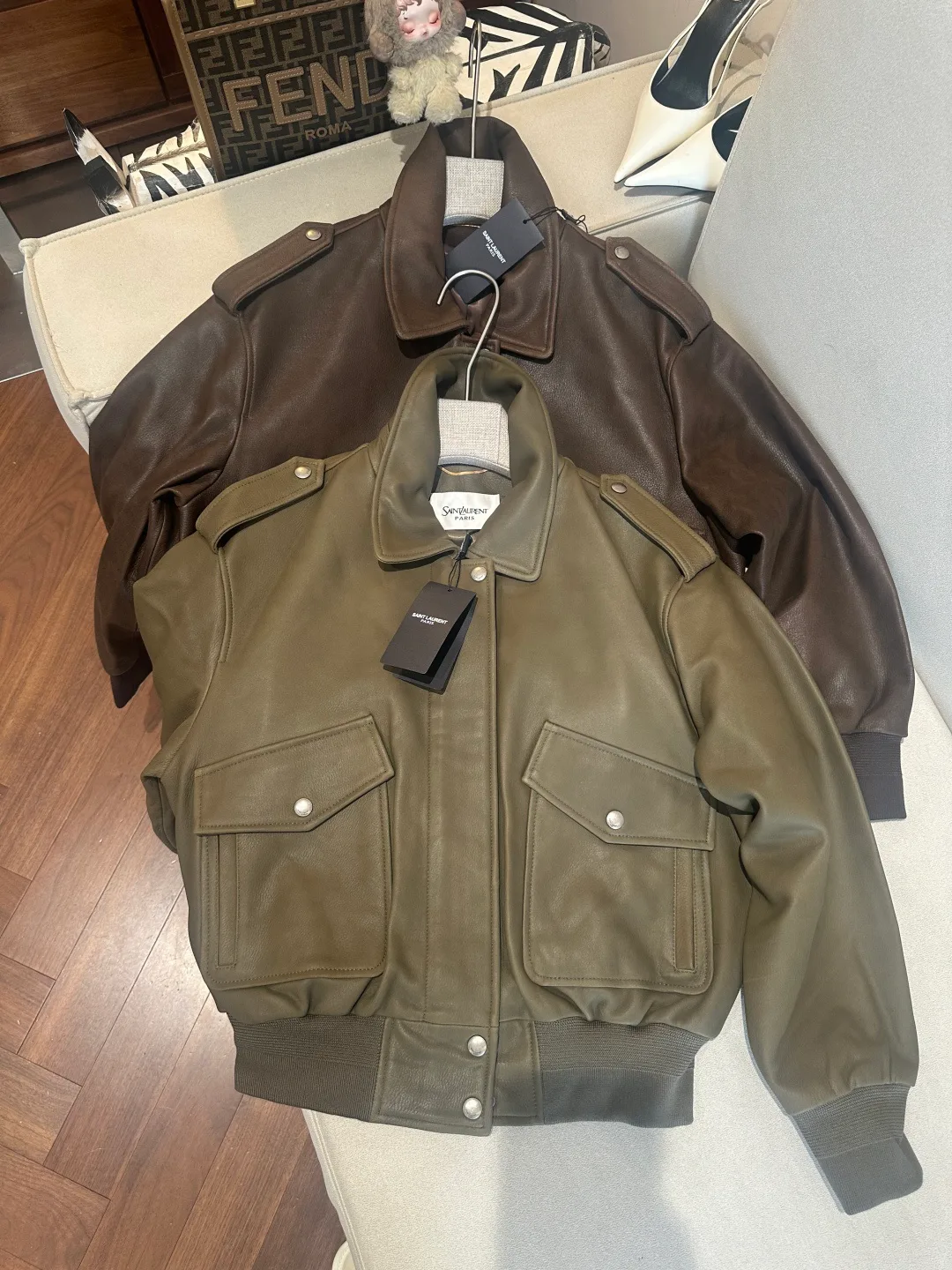 Women's Leather Jackets And Sheepskin Coats SAINT LAURENT 17766373