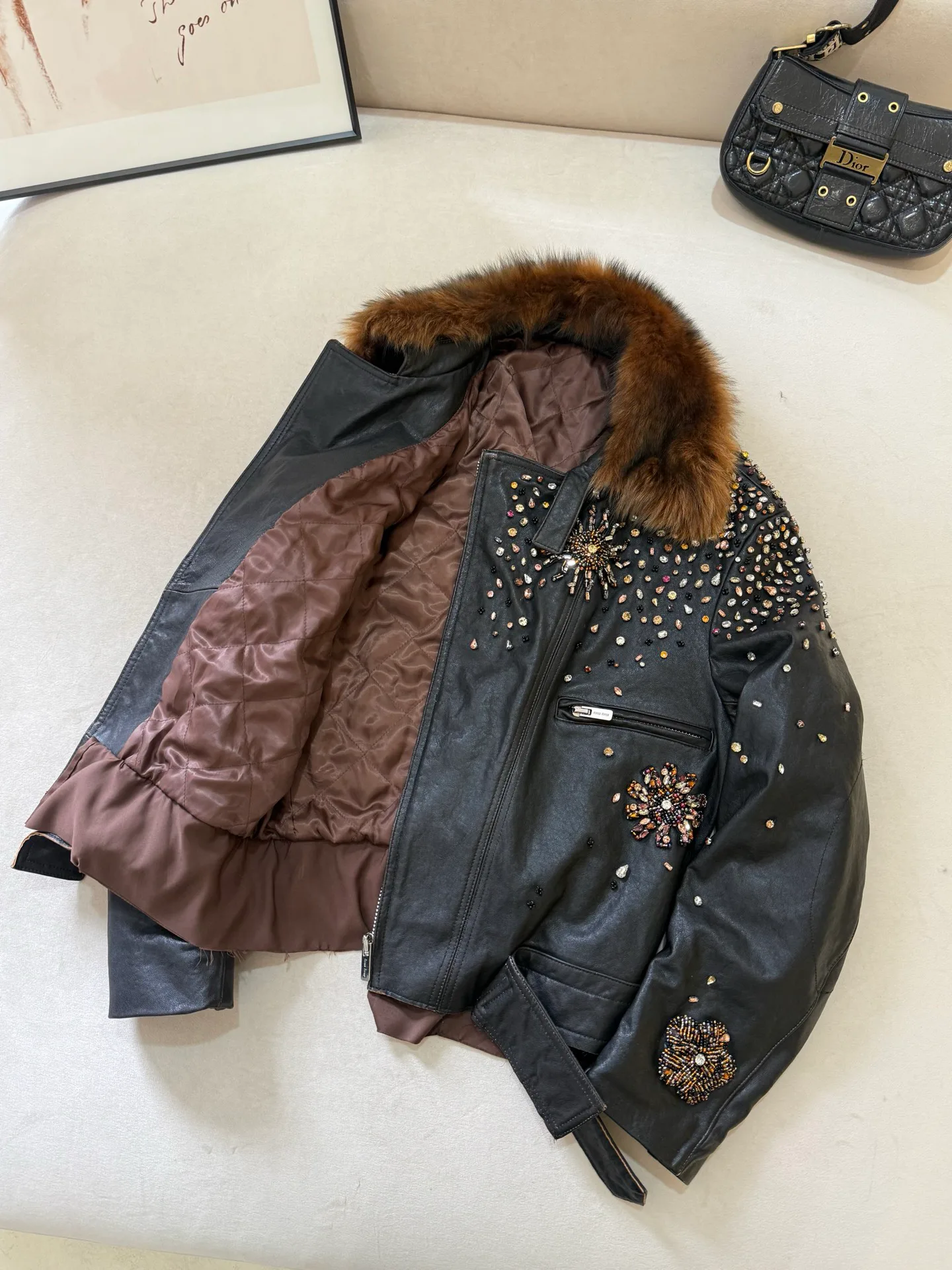 Women's Leather Jackets And Sheepskin Coats MIU MIU 18151046