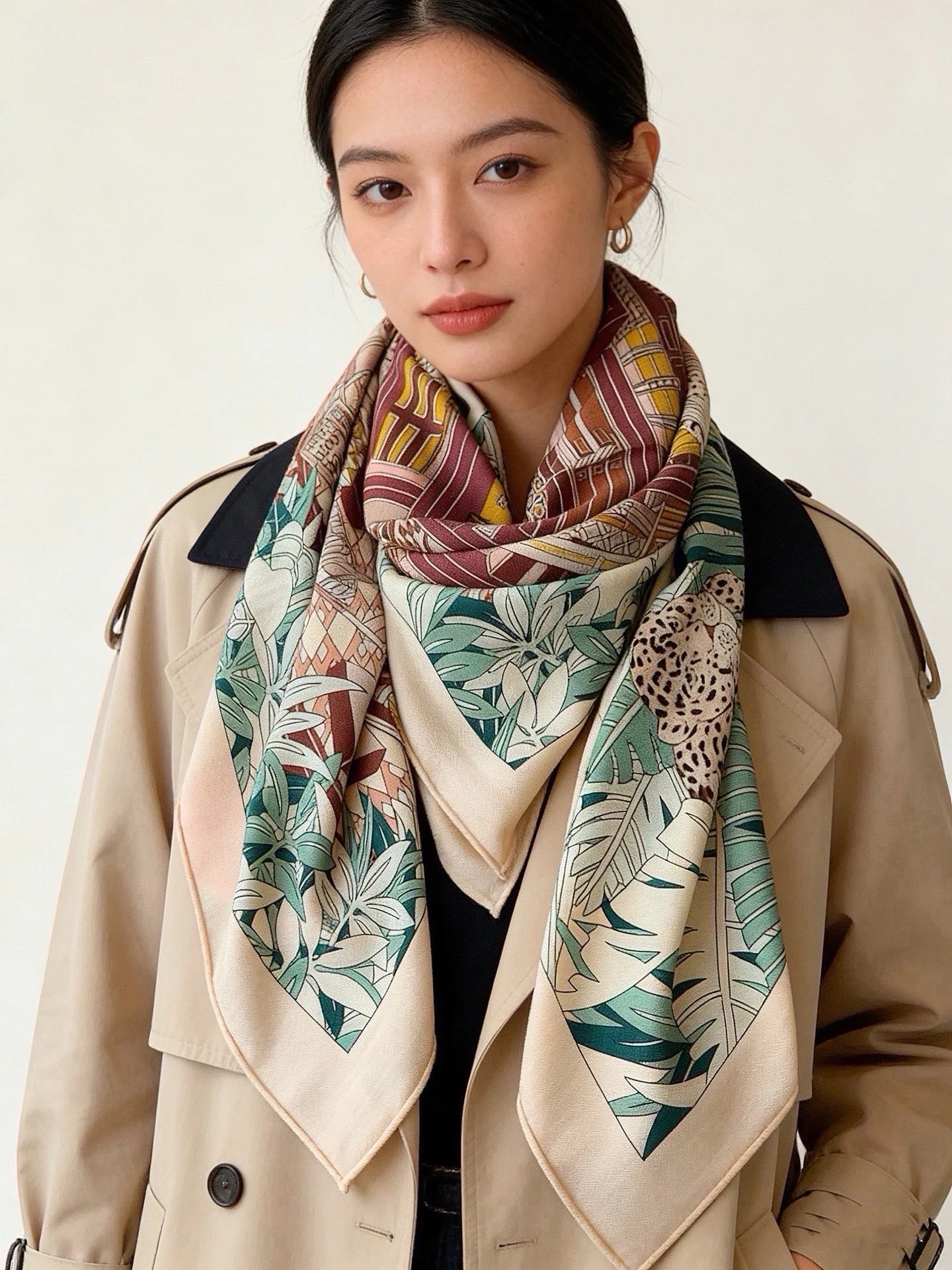 Silk Scarves HERMES 17543223