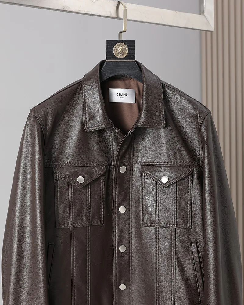 Men's Leather Jackets And Sheepskin Coats CELINE 18469443
