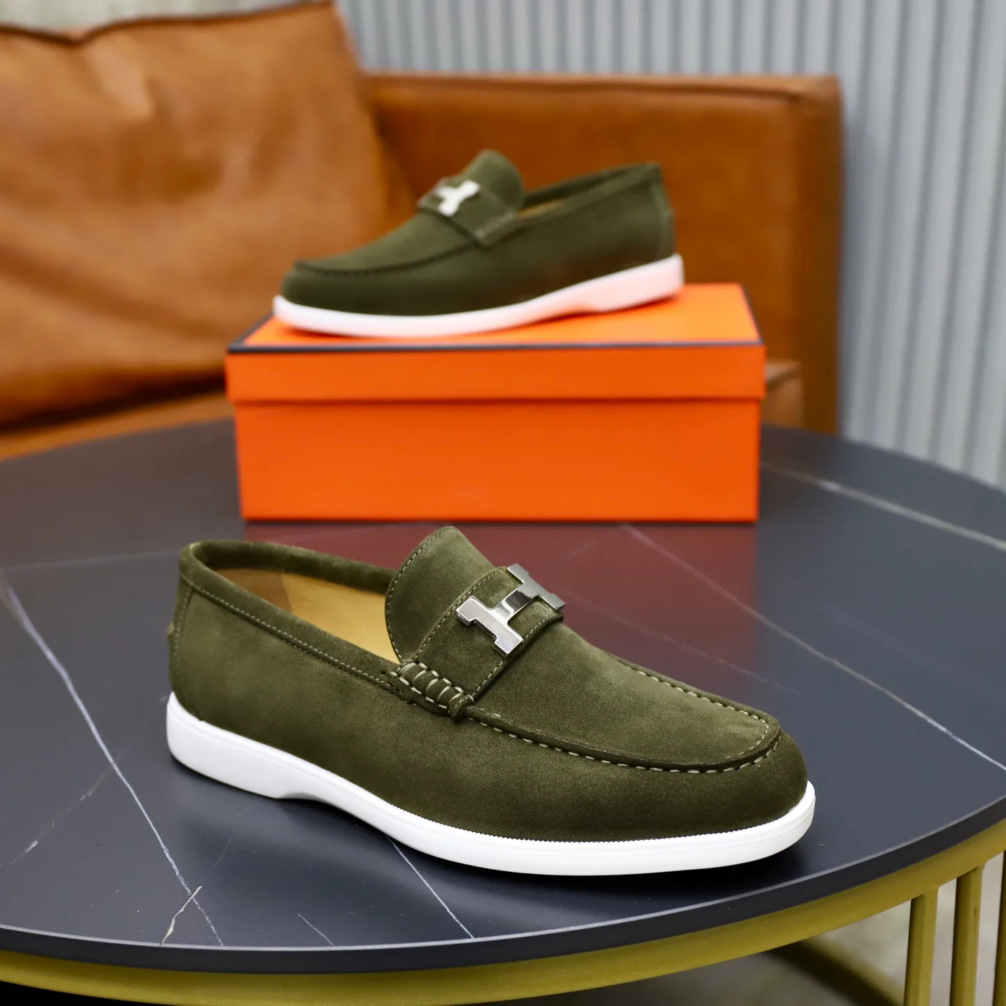 Men's Loafers And Dress Shoes HERMES 18103104