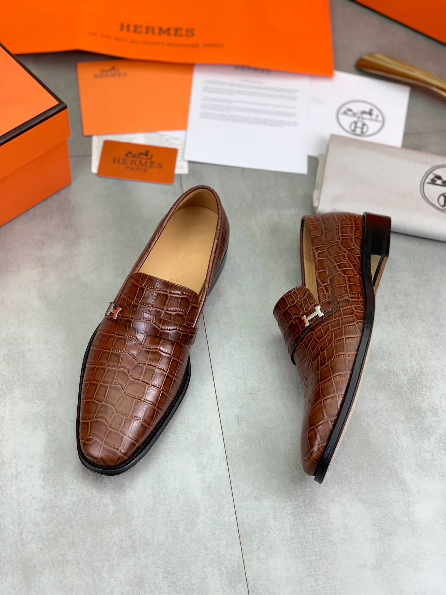 Men's Loafers And Dress Shoes HERMES 17745667