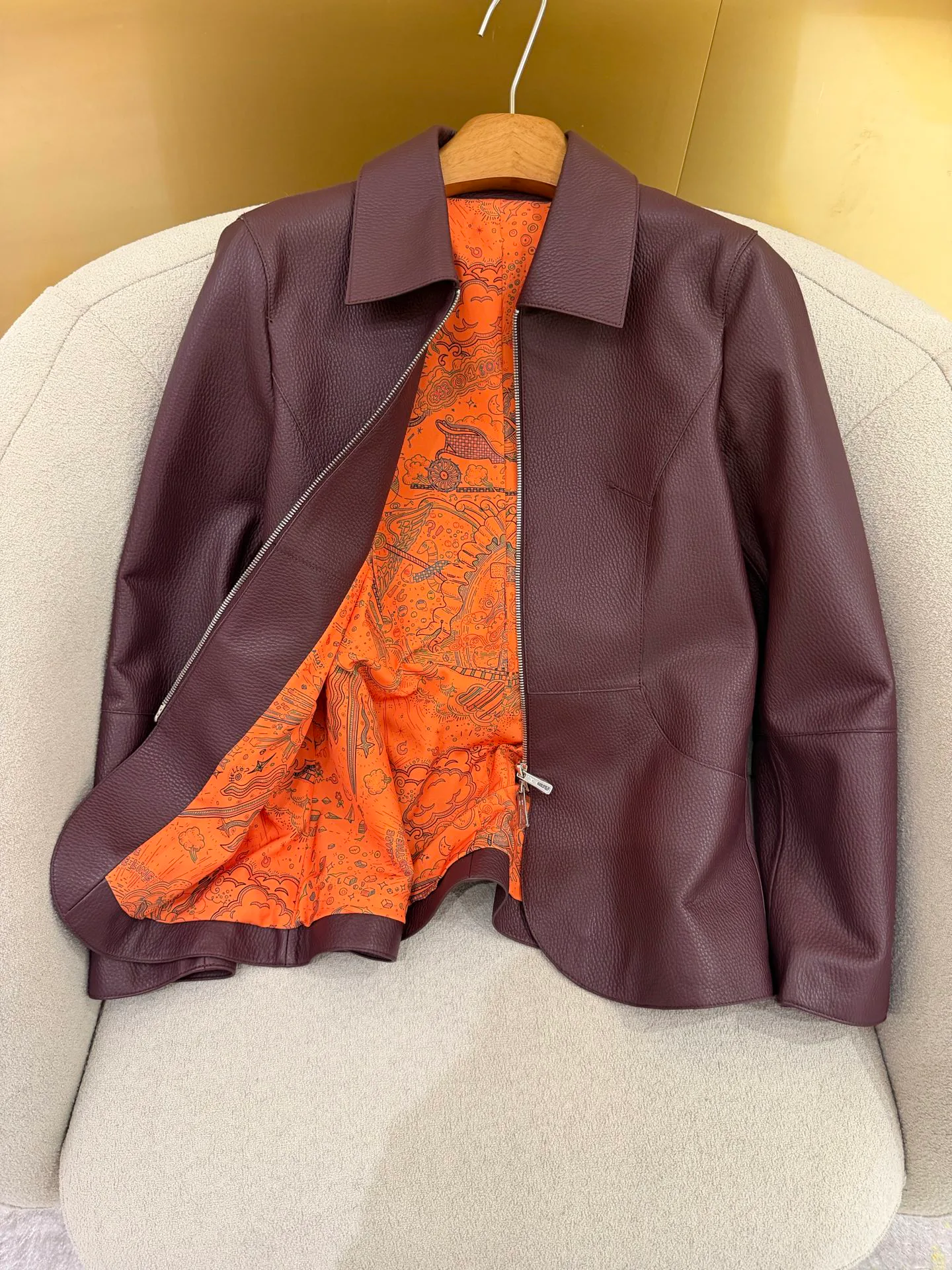 Women's Leather Jackets And Sheepskin Coats HERMES 17959244