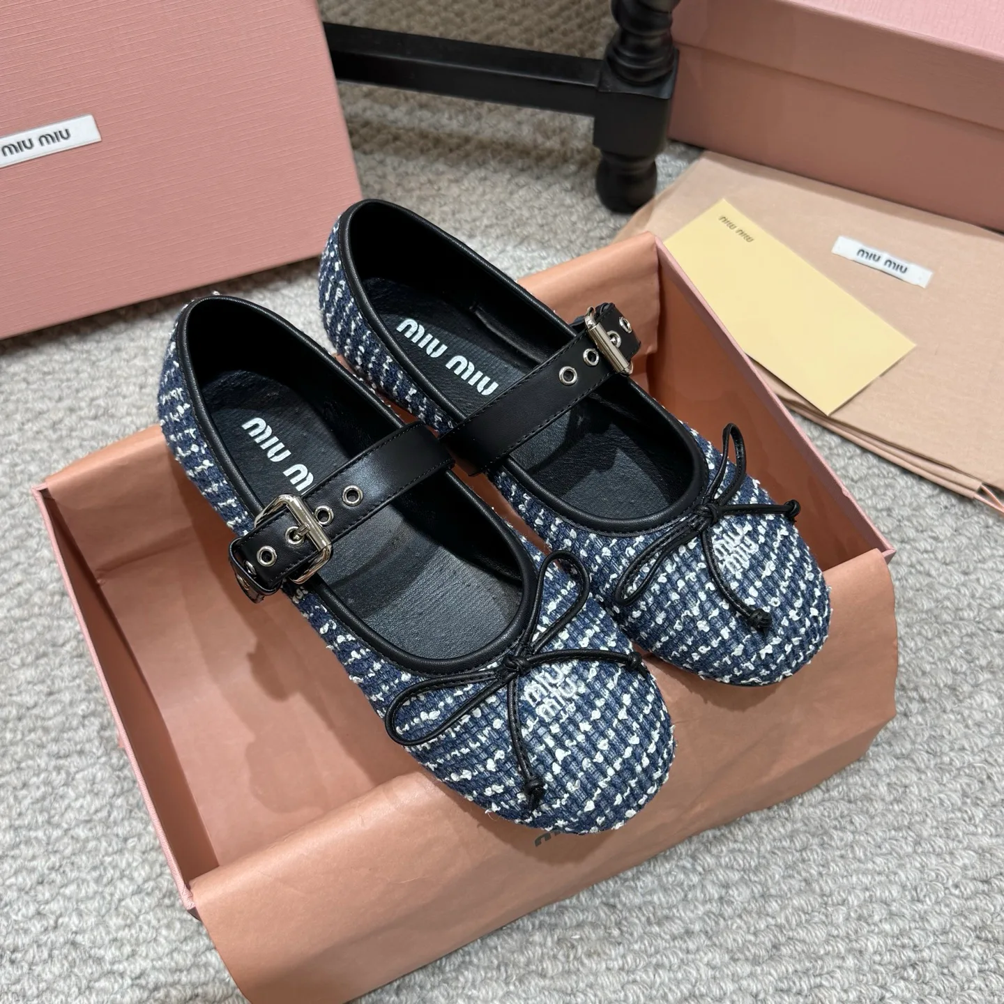 Балетки Женские Miu Miu 18676036