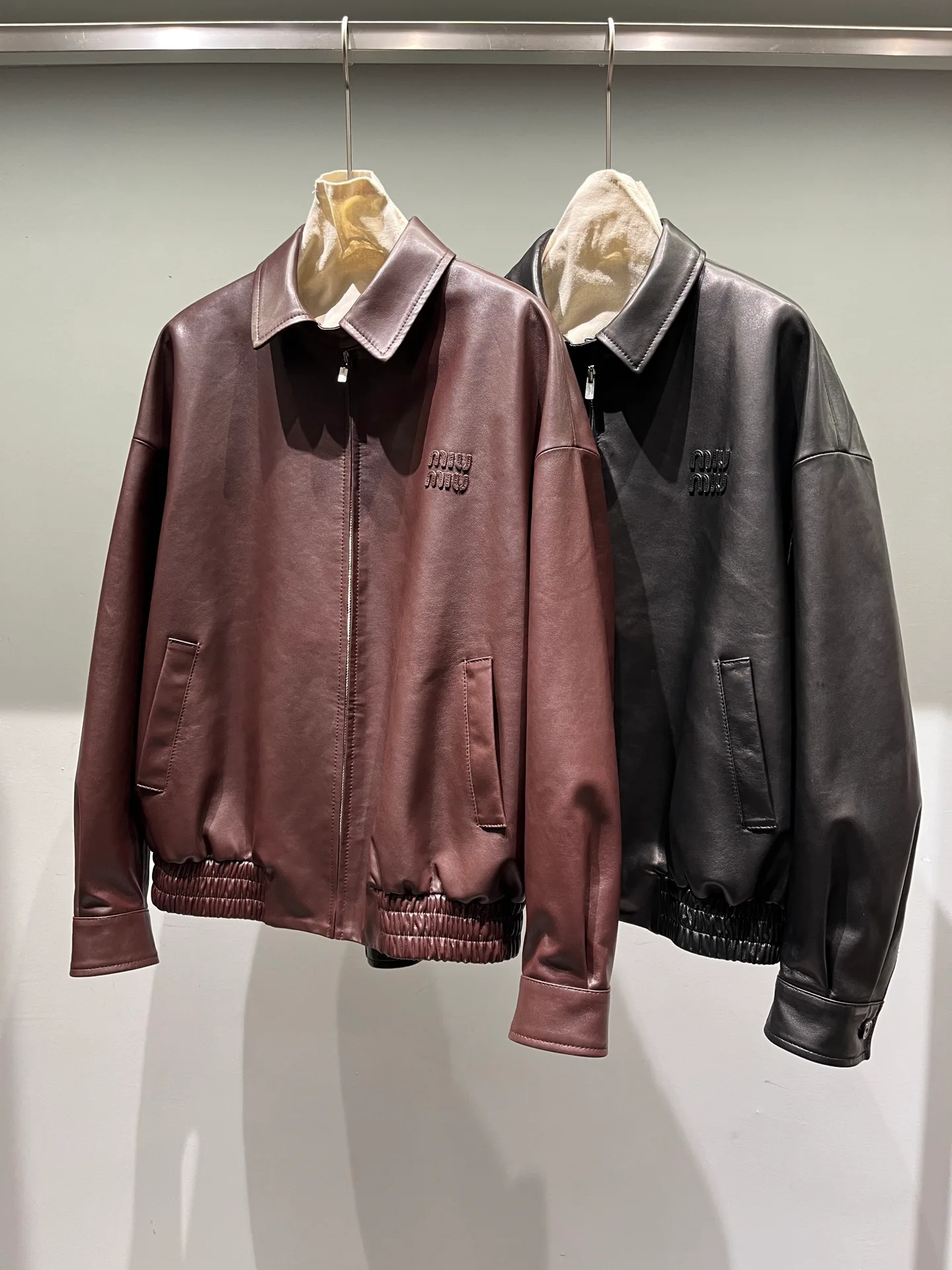 Women's Leather Jackets And Sheepskin Coats MIU MIU 18064822