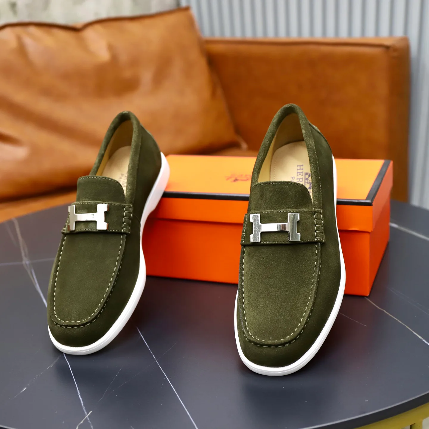 Men's Loafers And Dress Shoes HERMES 18103104