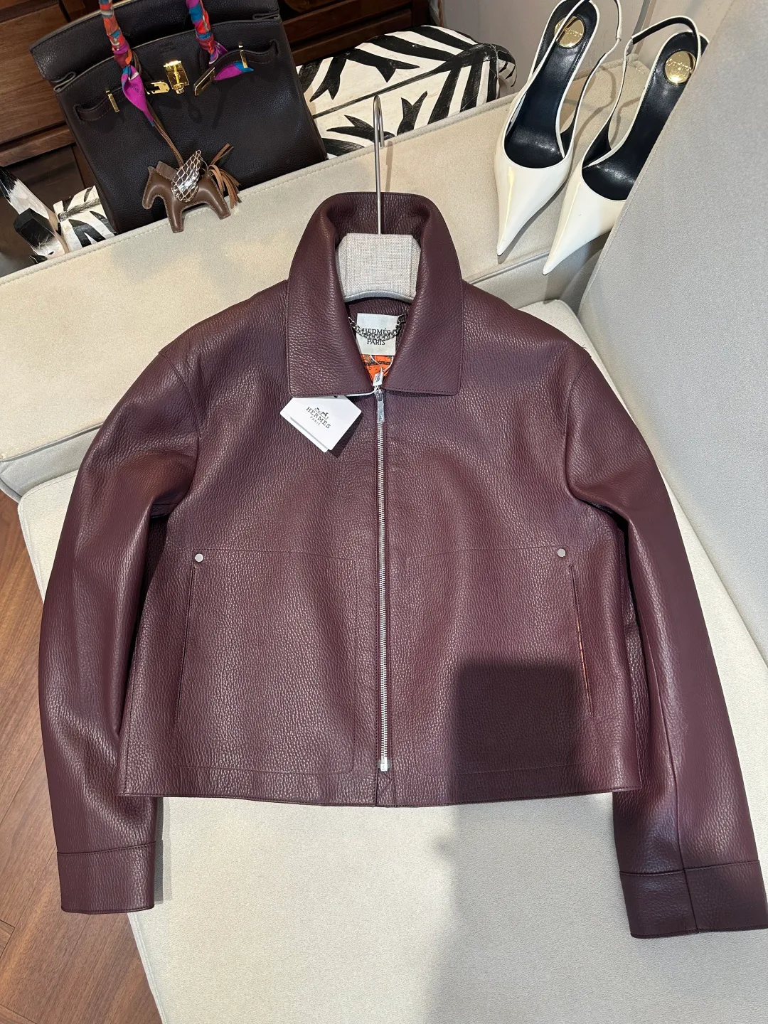 Women's Leather Jackets And Sheepskin Coats HERMES 18312605