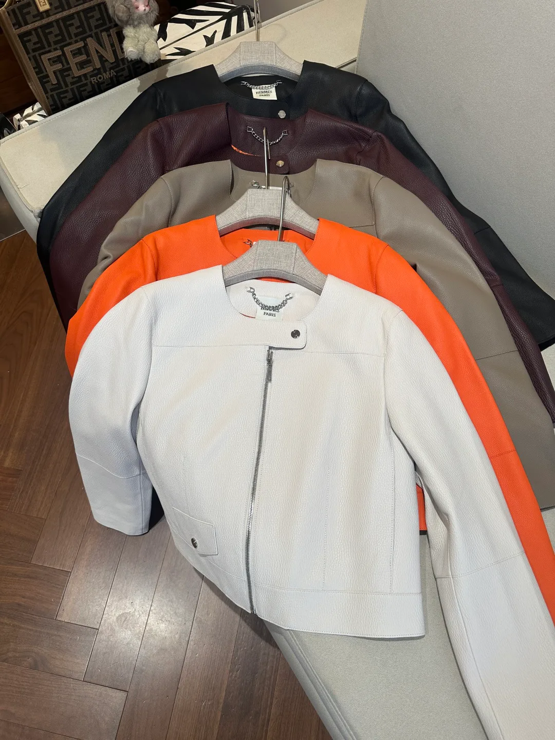 Women's Leather Jackets And Sheepskin Coats HERMES 17959689