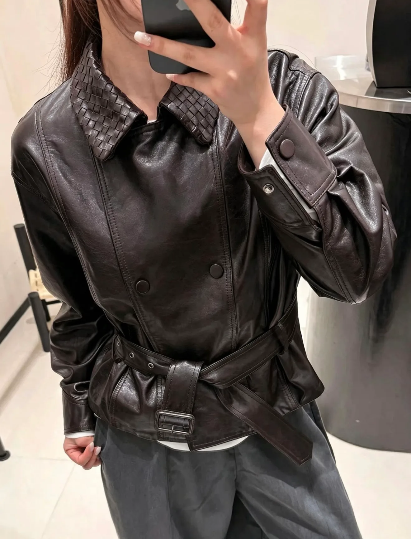 Women's Leather Jackets And Sheepskin Coats BOTTEGA VENETA 18276386