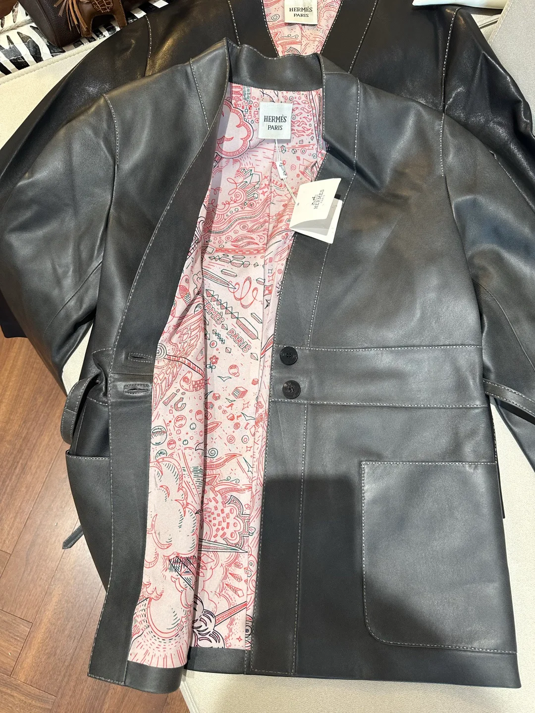 Women's Leather Jackets And Sheepskin Coats HERMES 17766349