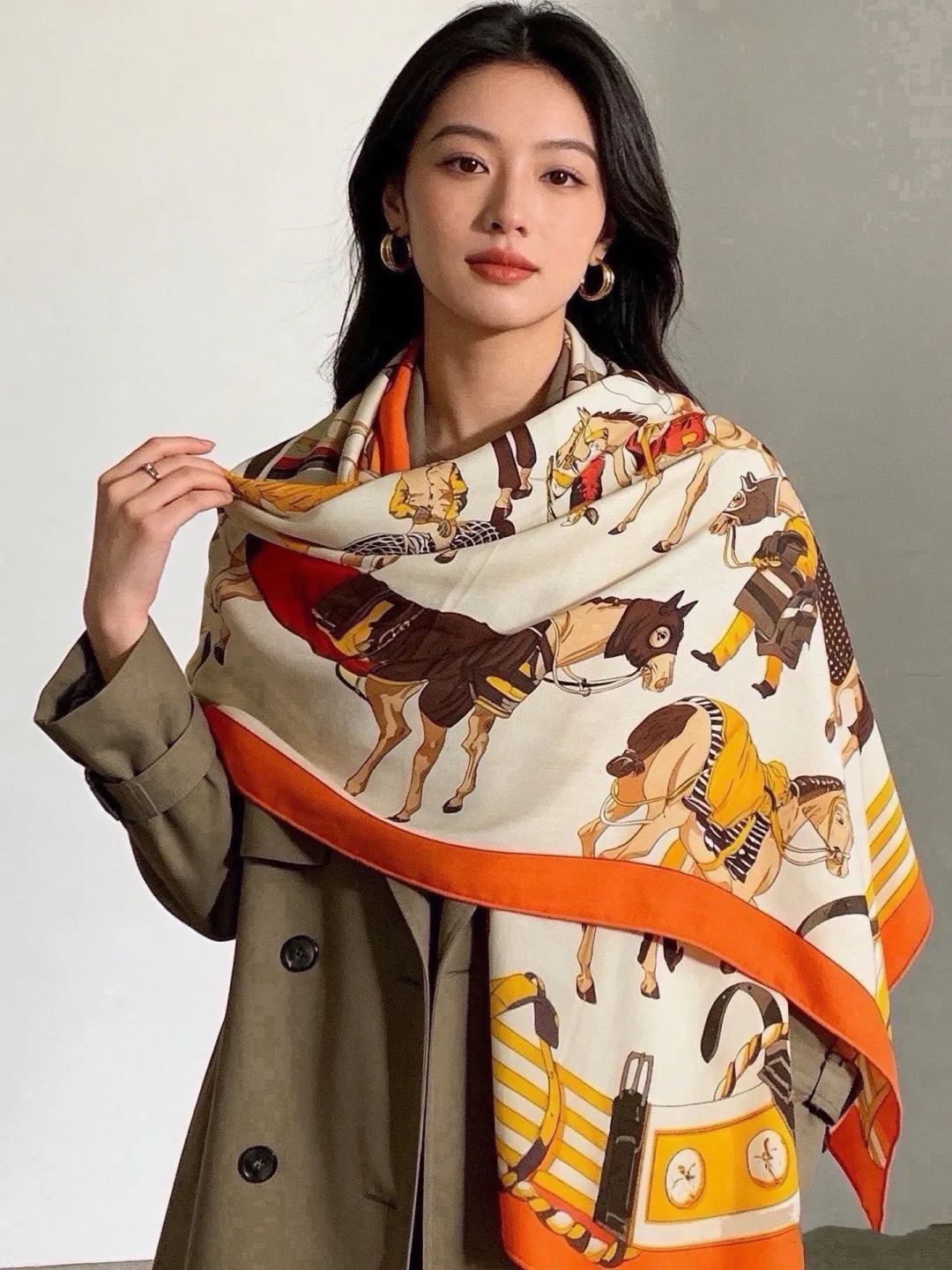 Silk Scarves HERMES 18003588