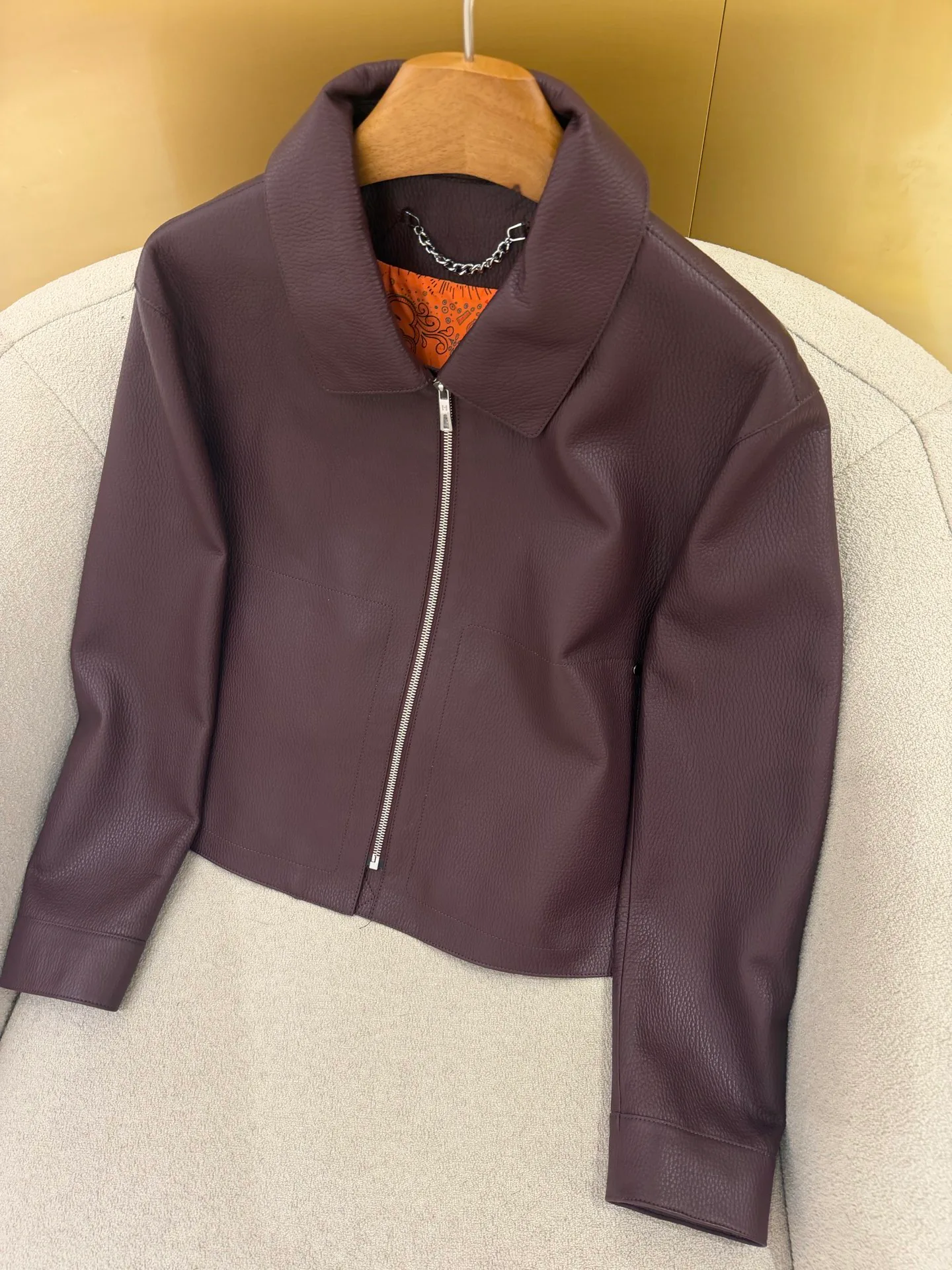 Women's Leather Jackets And Sheepskin Coats HERMES 17802393