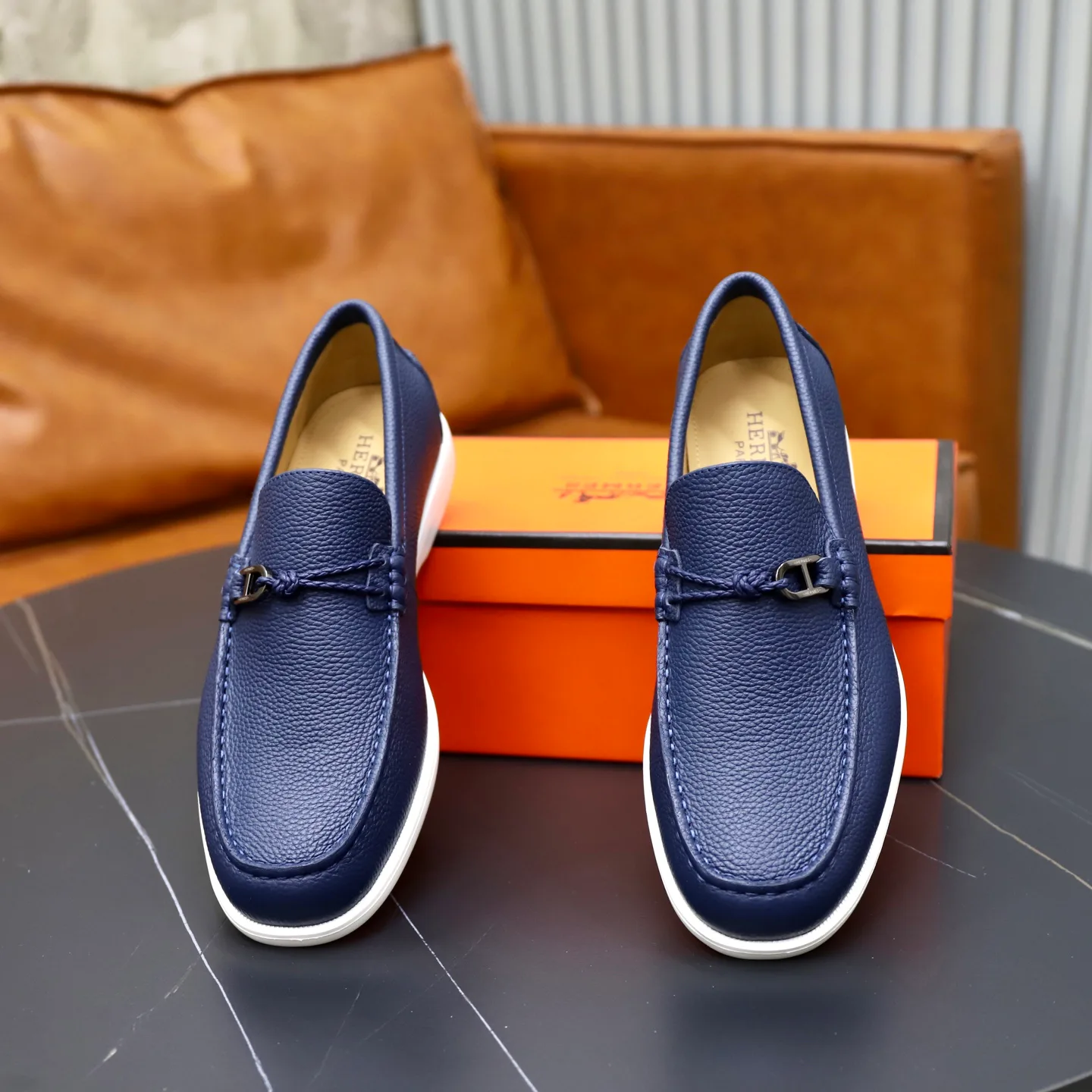 Men's Loafers And Dress Shoes HERMES 18103099