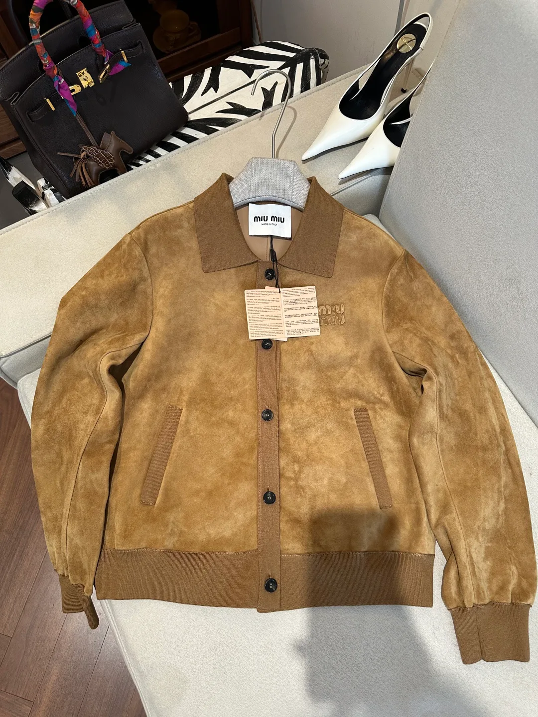 Women's Leather Jackets And Sheepskin Coats MIU MIU 17399771