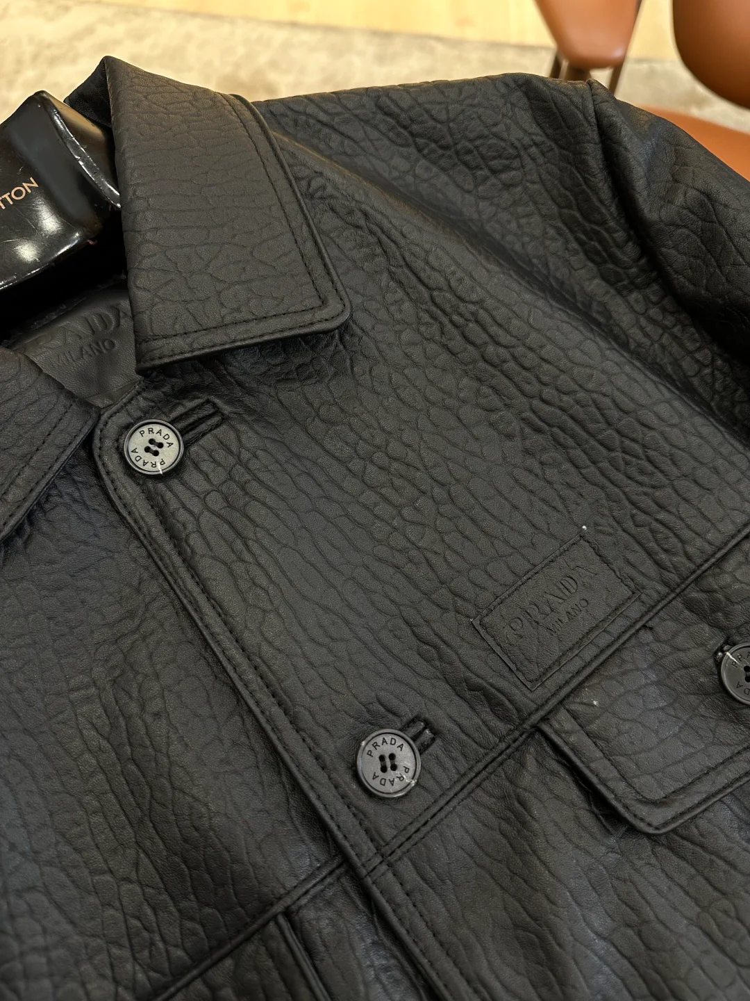 Men's Leather Jackets And Sheepskin Coats PRADA 18260643