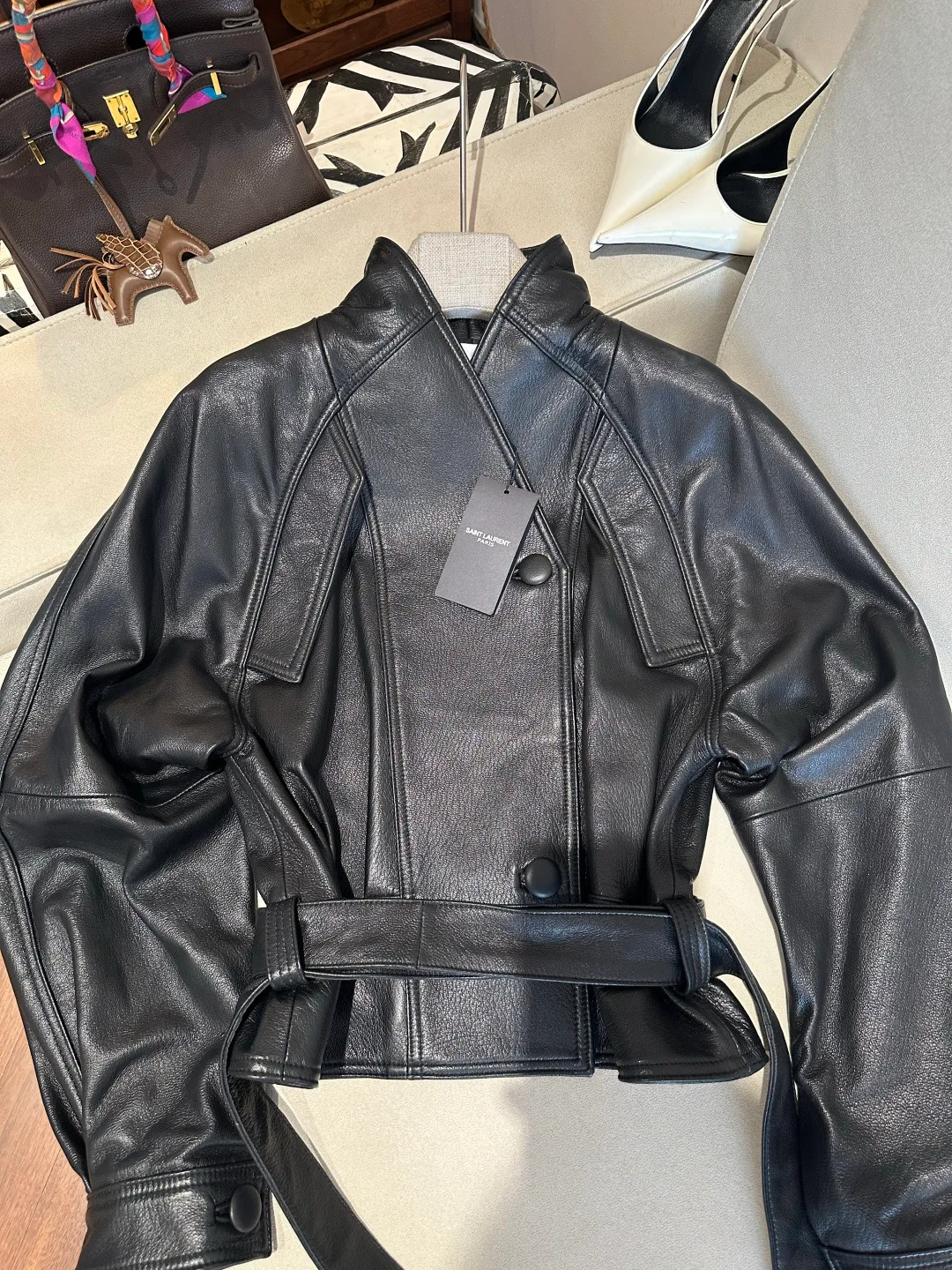 Women's Leather Jackets And Sheepskin Coats SAINT LAURENT 18040798
